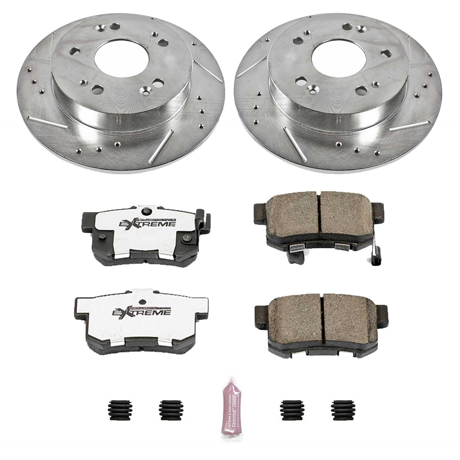 Z26 Street Performance Ceramic Brake Pad and Drilled & Slotted Rotor Kit