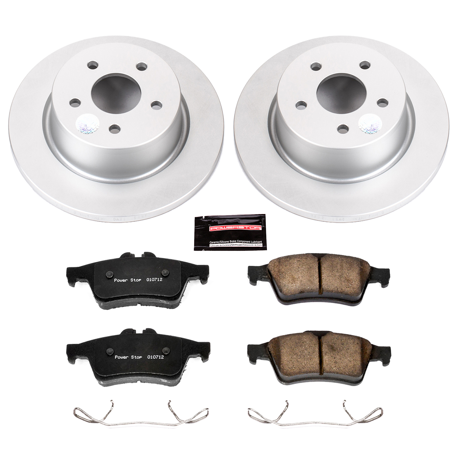 Evolution Coated Rotor And Low-Dust Ceramic Brake Pad Kit