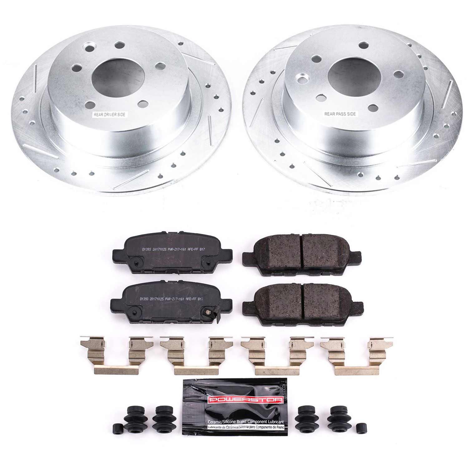 Z23 Daily Driver Carbon-Fiber Ceramic Brake Pad and Drilled & Slotted Rotor Kit