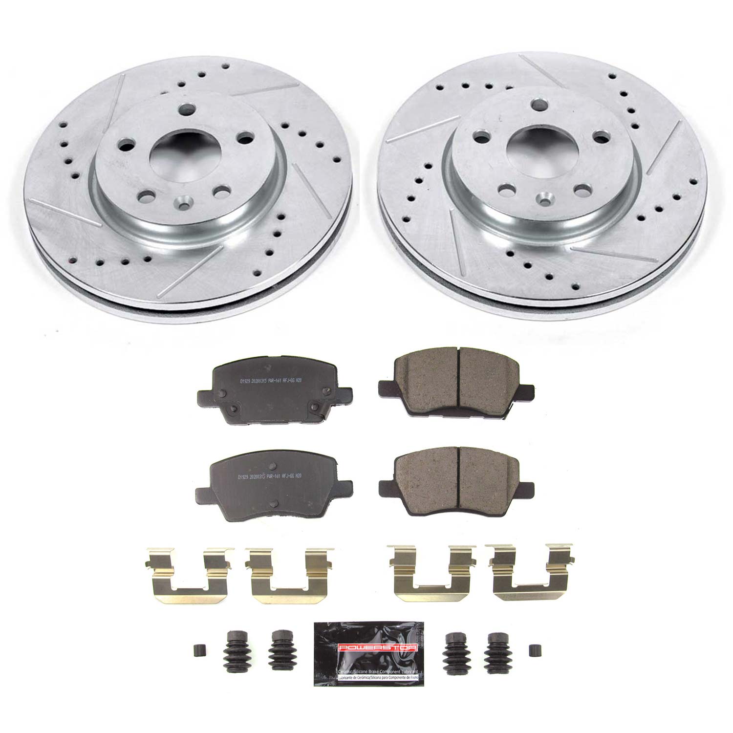 Z23 Daily Driver Carbon-Fiber Ceramic Brake Pad and Drilled & Slotted Rotor Kit