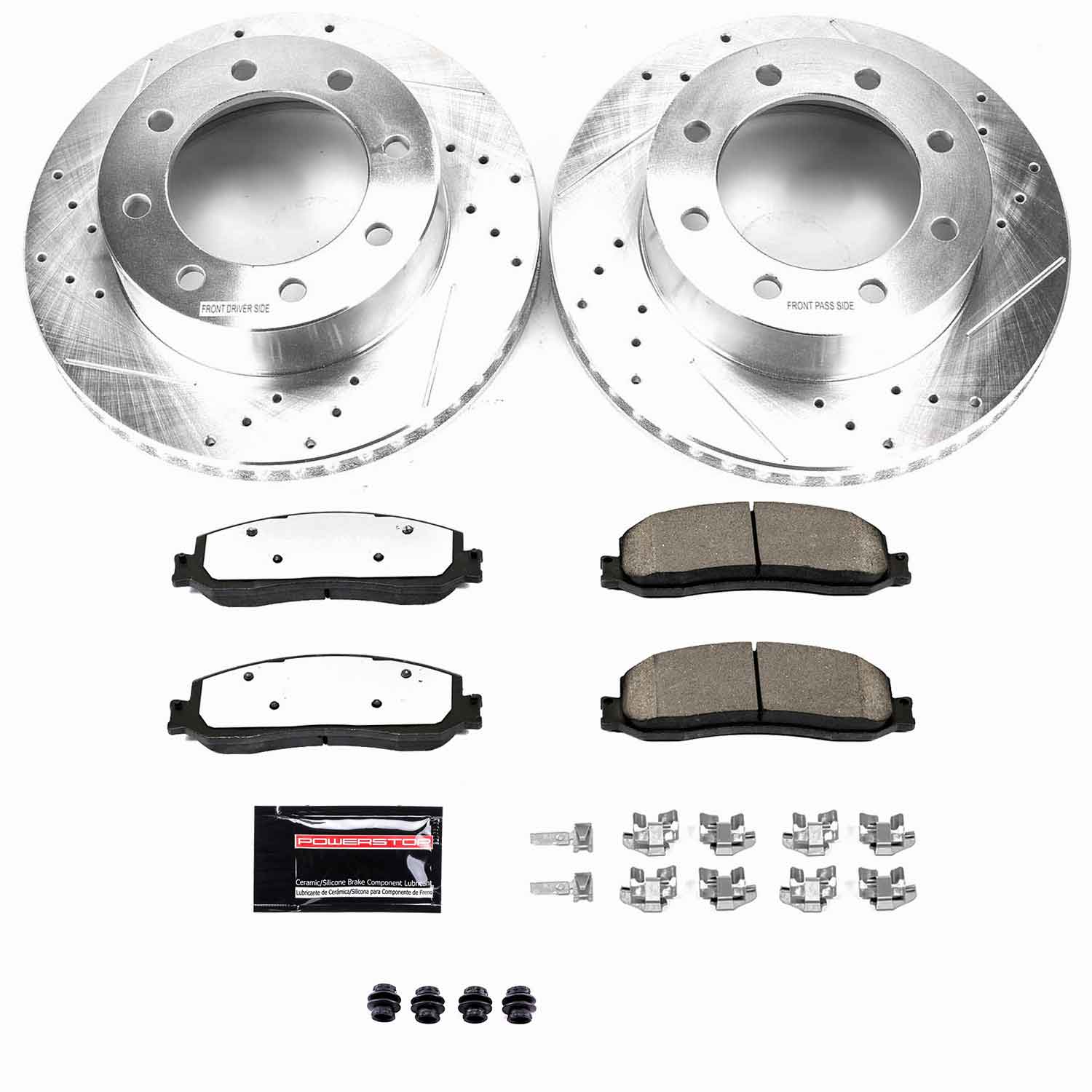 Z36 Truck and SUV Carbon-Fiber Ceramic Brake Pad and Drilled & Slotted Rotor Kit