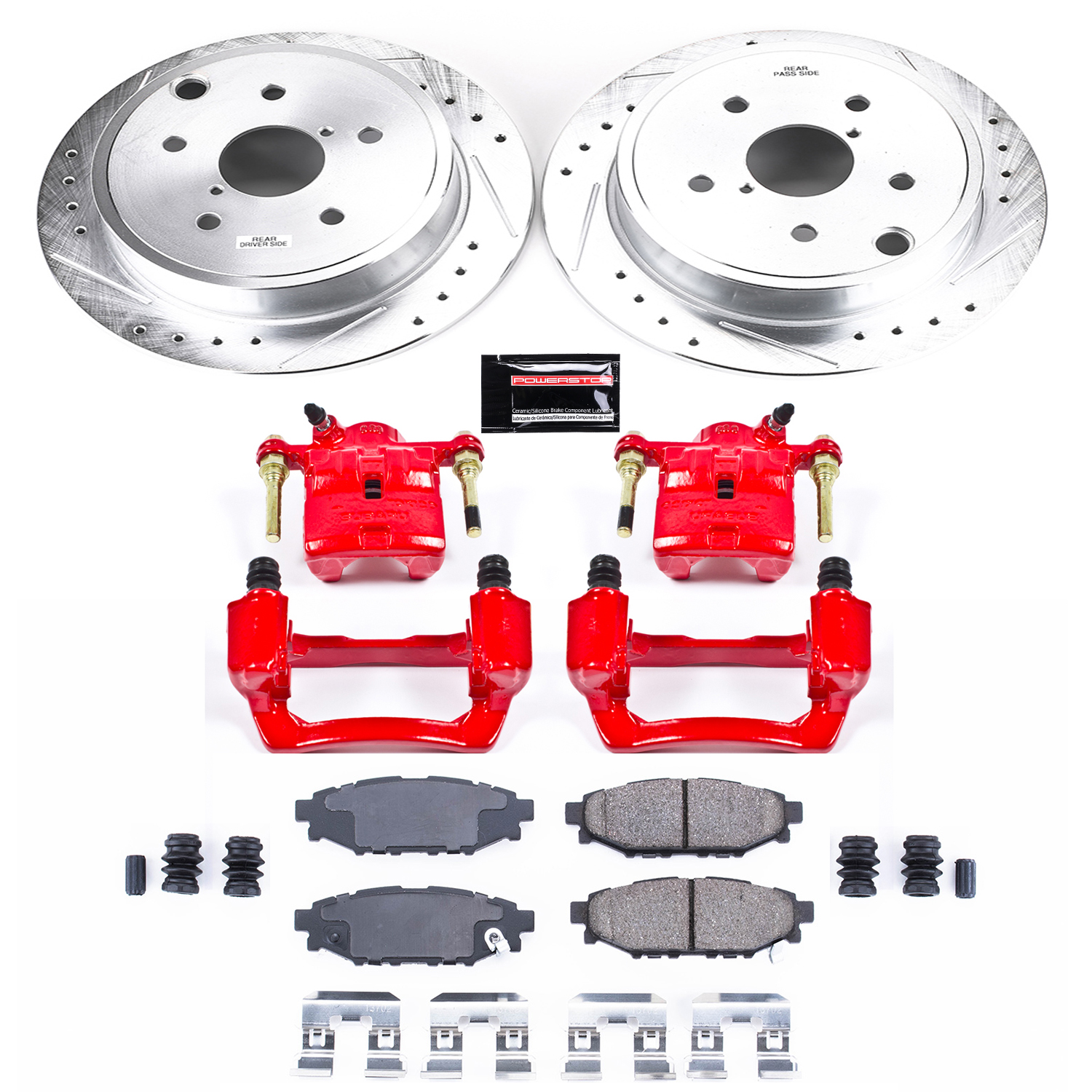 Z23 Daily Driver Carbon-Fiber Ceramic Pads Drilled & Slotted Rotor & Caliper Kit
