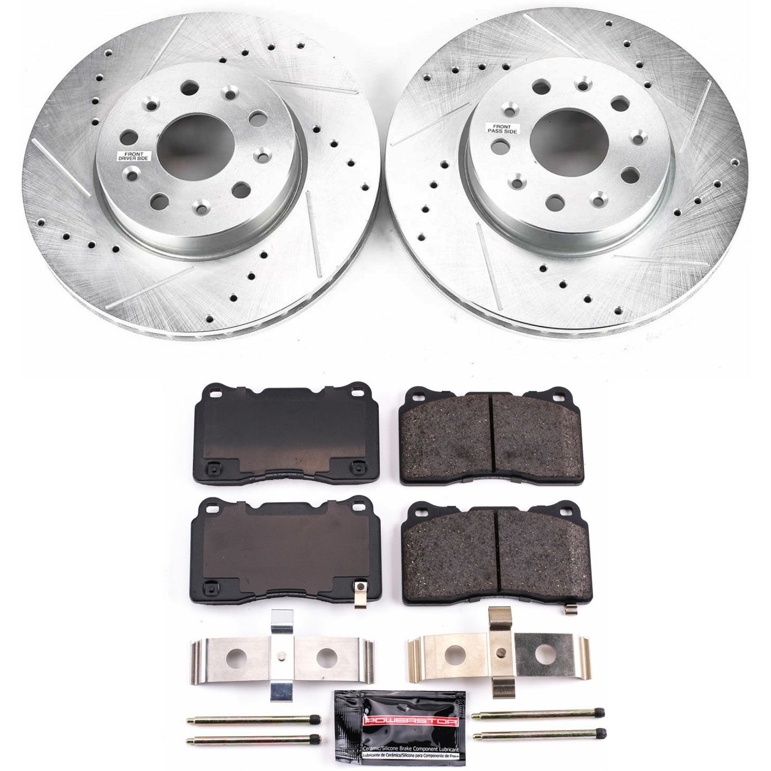 Z23 Daily Driver Carbon-Fiber Ceramic Brake Pad and Drilled & Slotted Rotor Kit