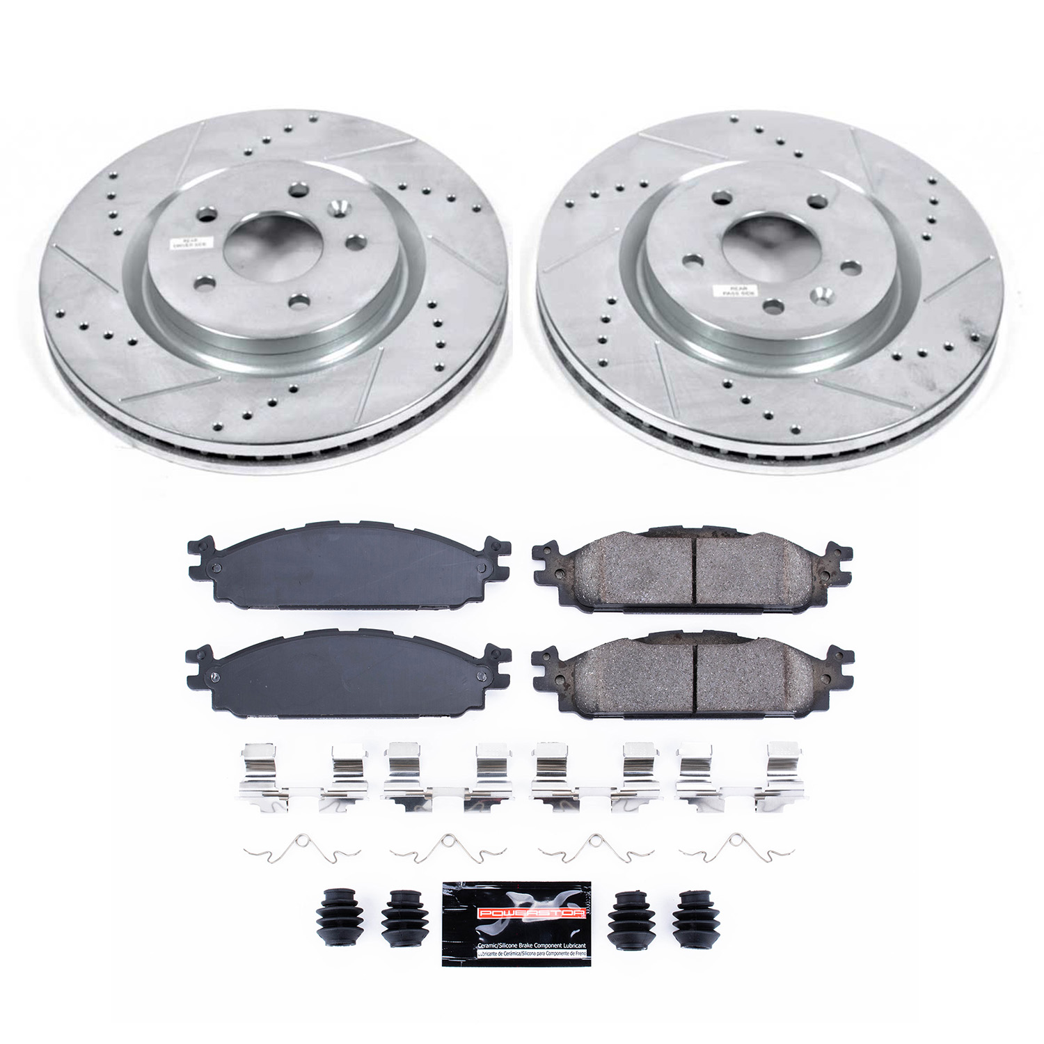 Z23 Daily Driver Carbon-Fiber Ceramic Brake Pad and Drilled & Slotted Rotor Kit