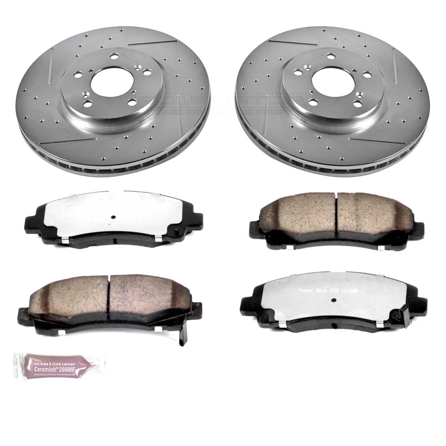 Z36 Truck and SUV Carbon-Fiber Ceramic Brake Pad and Drilled & Slotted Rotor Kit