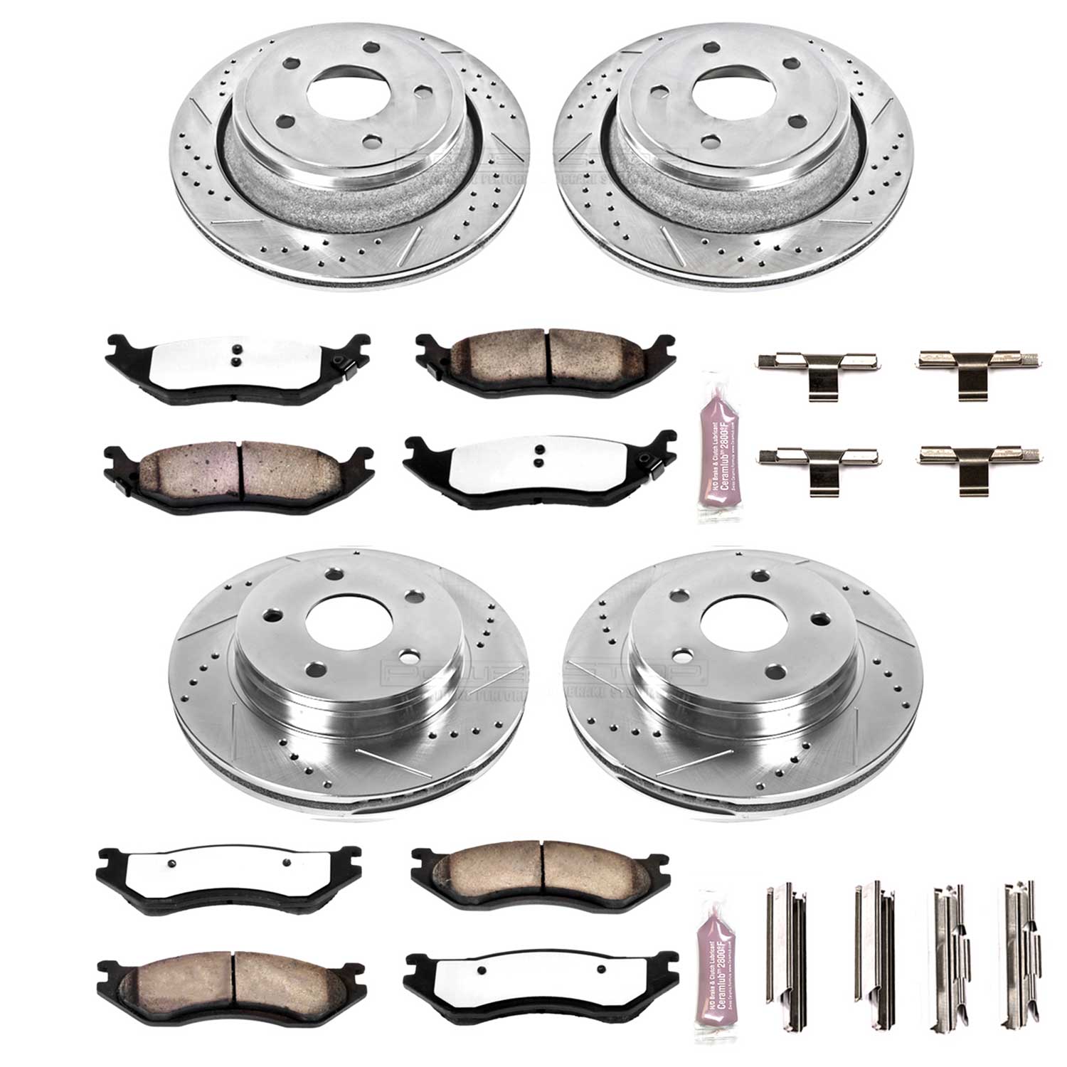 Z36 Truck and SUV Carbon-Fiber Ceramic Brake Pad and Drilled & Slotted Rotor Kit