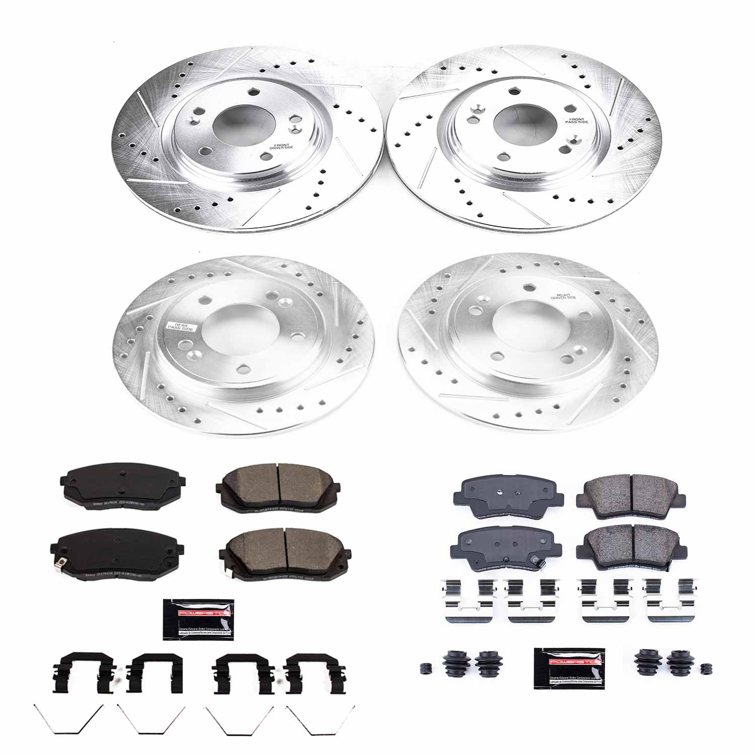 Z23 Daily Driver Carbon-Fiber Ceramic Brake Pad and Drilled & Slotted Rotor Kit