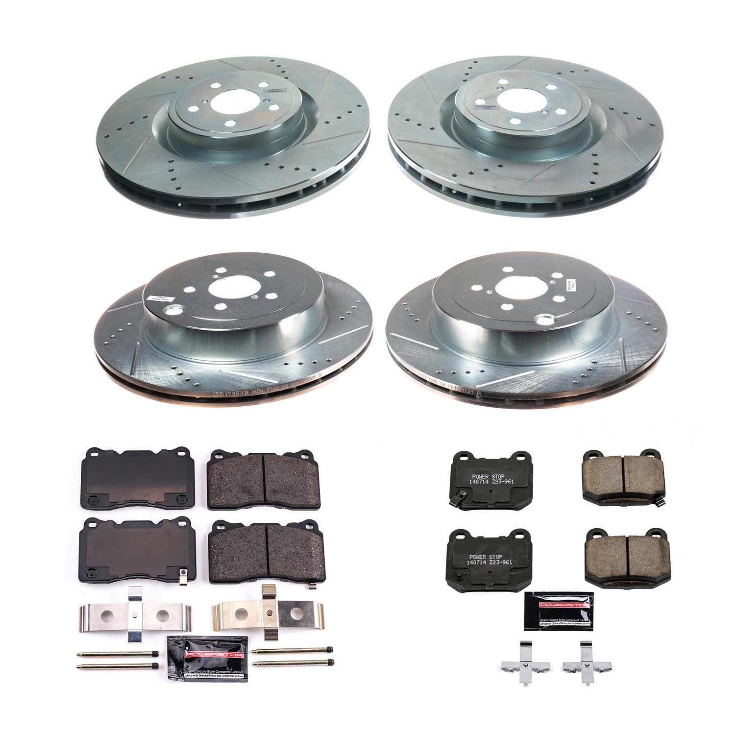 Z23 Daily Driver Carbon-Fiber Ceramic Brake Pad and Drilled & Slotted Rotor Kit