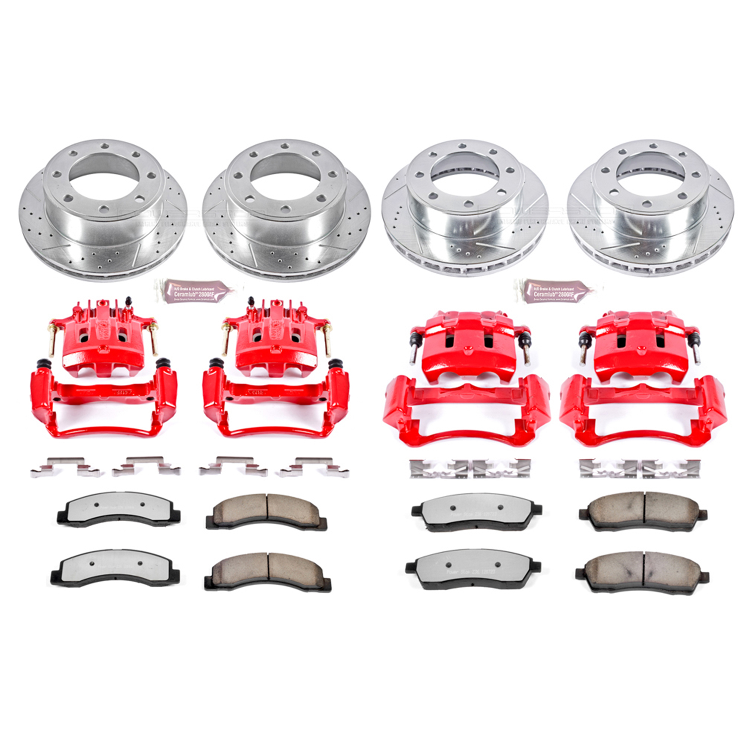 Z36 Truck and SUV Ceramic Brake Pad, Drilled & Slotted Rotor, and Caliper Kit
