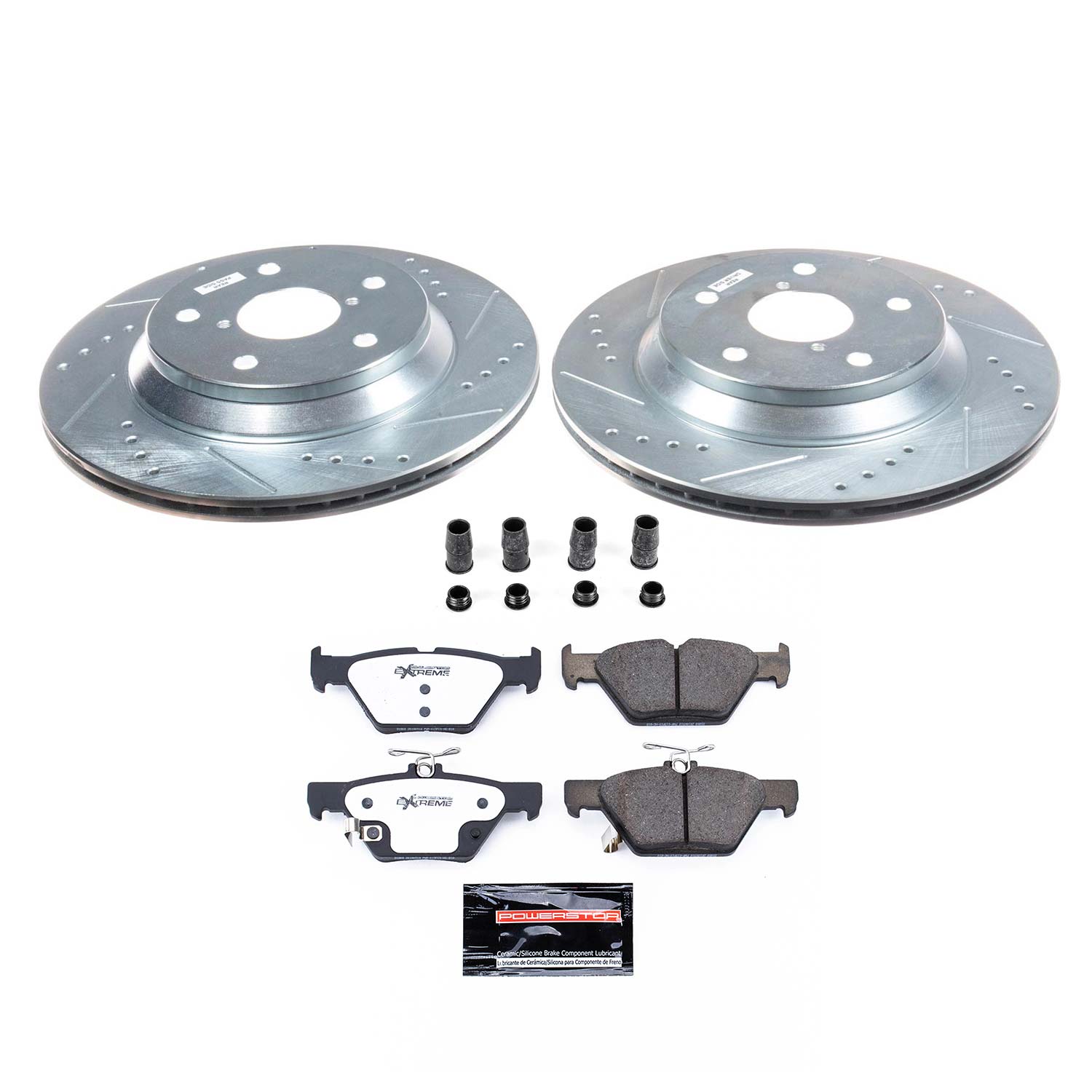 Z26 Street Performance Ceramic Brake Pad and Drilled & Slotted Rotor Kit