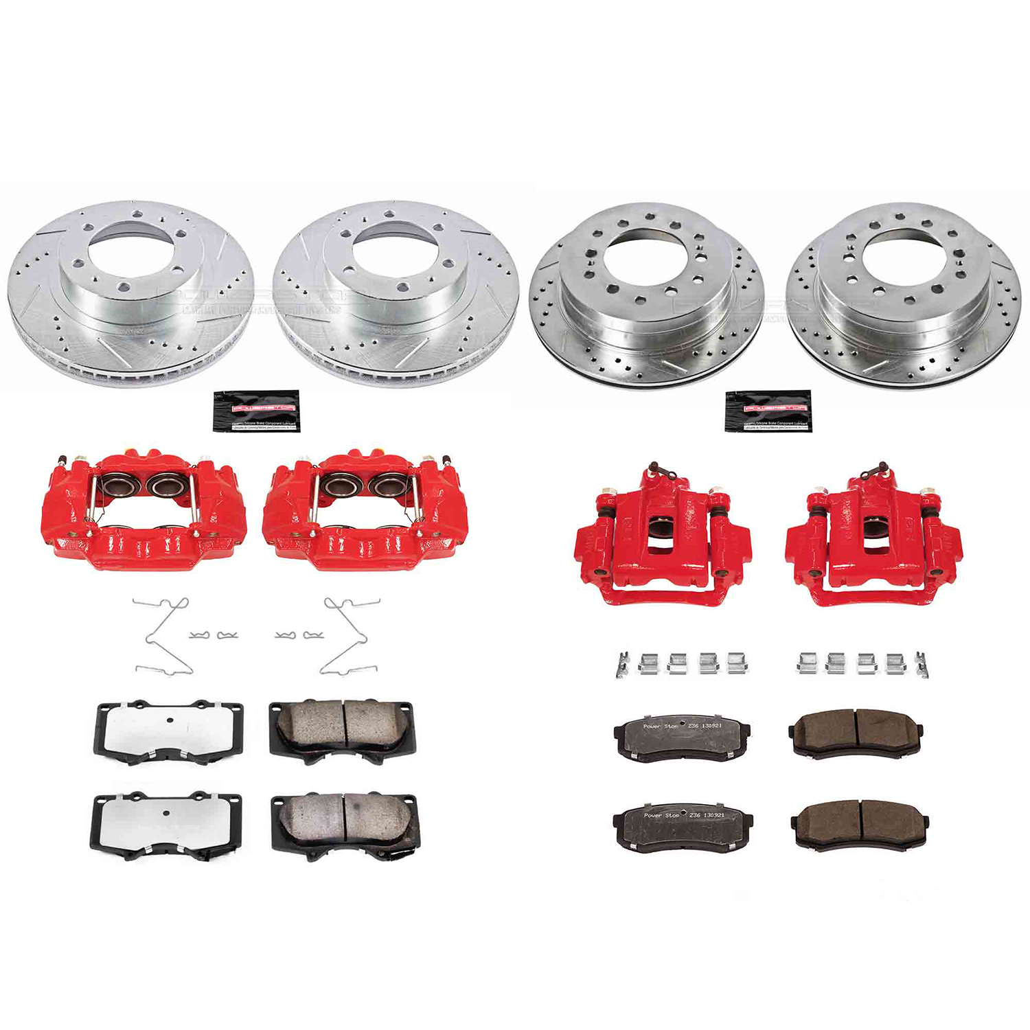 Z36 Truck and SUV Ceramic Brake Pad, Drilled & Slotted Rotor, and Caliper Kit