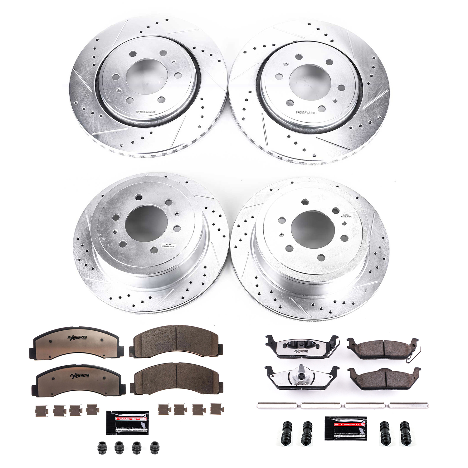 Z36 Truck and SUV Carbon-Fiber Ceramic Brake Pad and Drilled & Slotted Rotor Kit