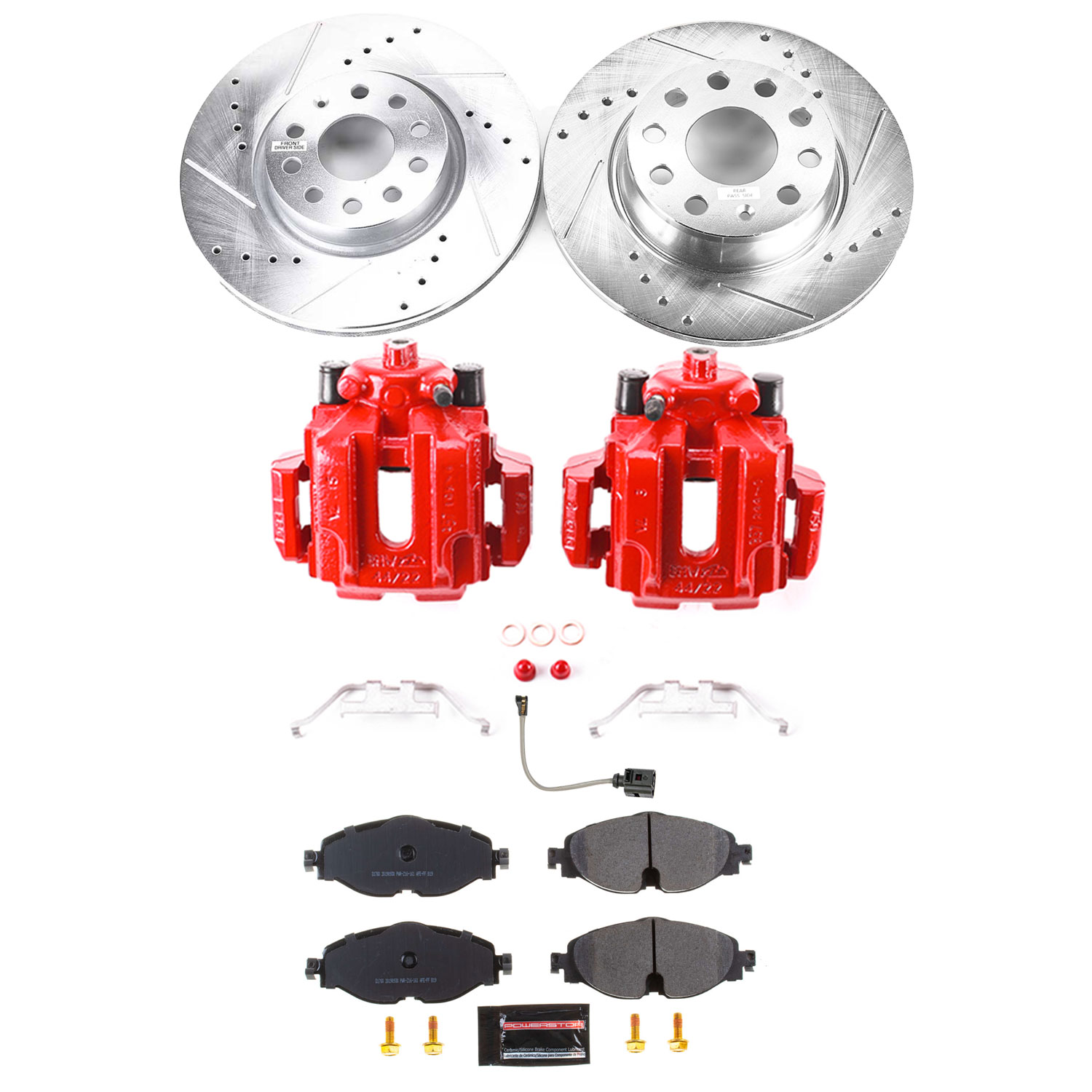 Z23 Daily Driver Carbon-Fiber Ceramic Brake Pad and Drilled & Slotted Rotor Kit