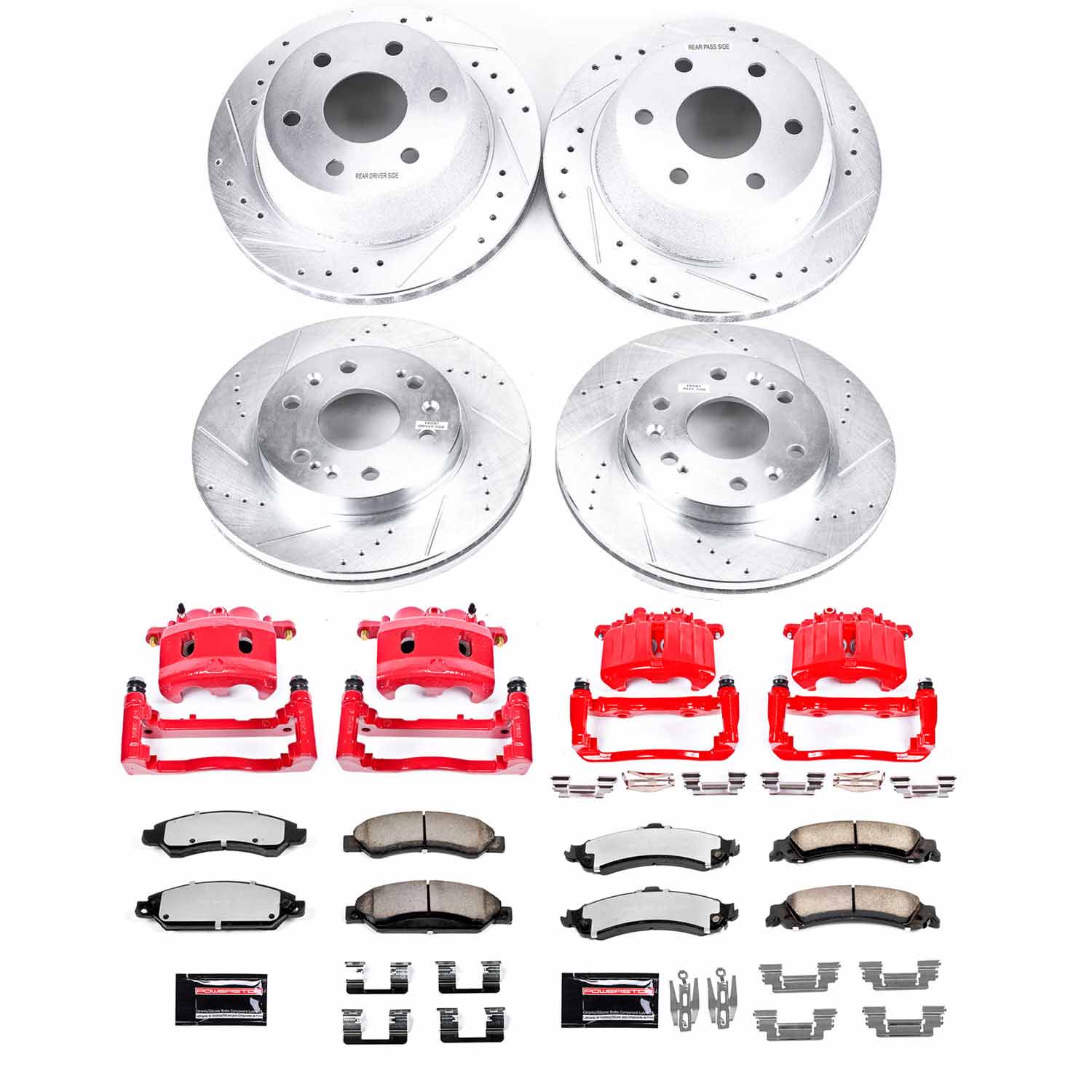 Z36 Truck and SUV Ceramic Brake Pad, Drilled & Slotted Rotor, and Caliper Kit