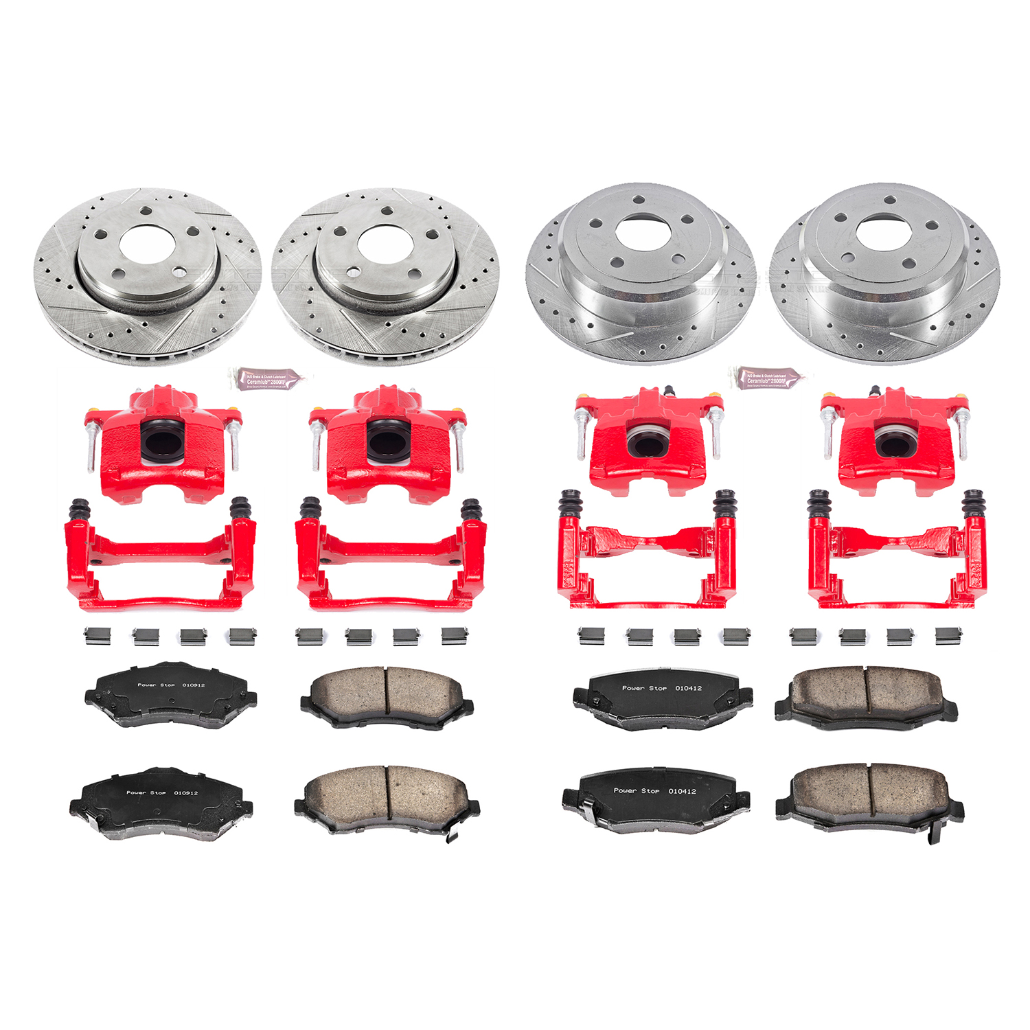 Z23 Daily Driver Carbon-Fiber Ceramic Pads Drilled & Slotted Rotor & Caliper Kit