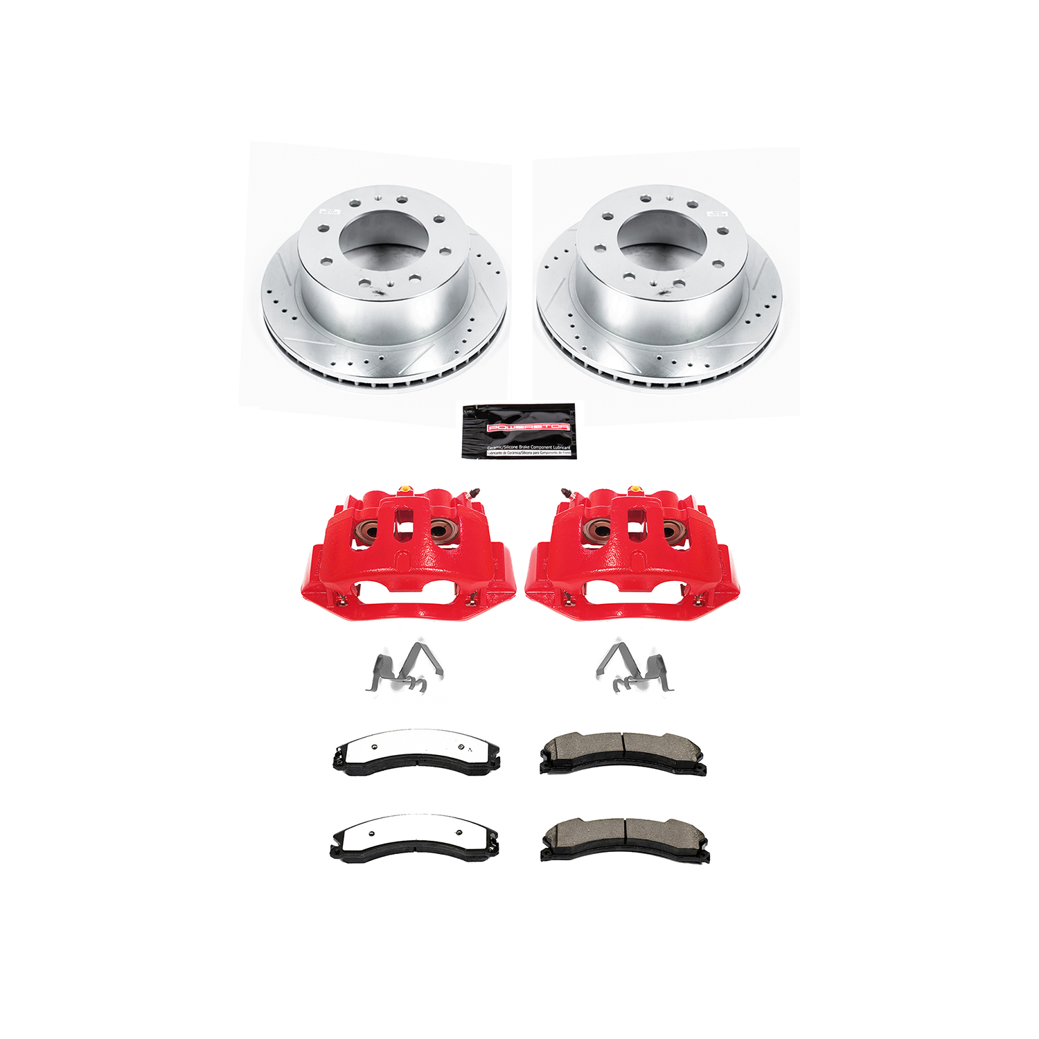 Z36 Truck and SUV Ceramic Brake Pad, Drilled & Slotted Rotor, and Caliper Kit