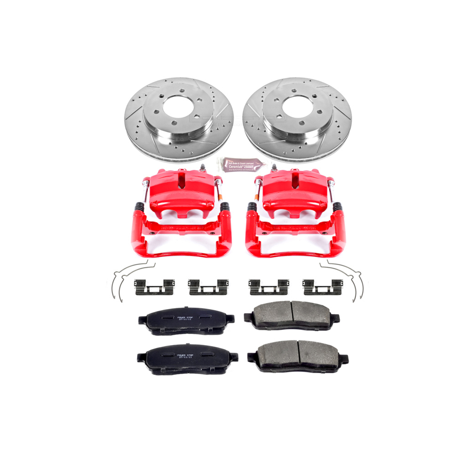 Z23 Daily Driver Carbon-Fiber Ceramic Pads Drilled & Slotted Rotor & Caliper Kit