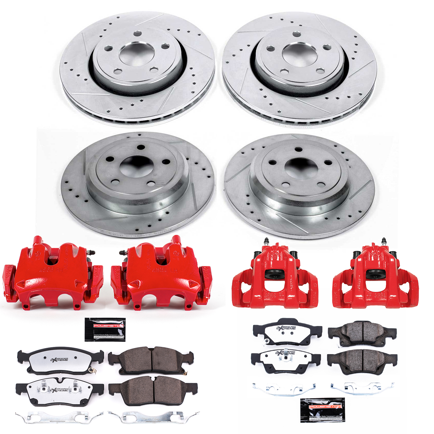 Z36 Truck and SUV Ceramic Brake Pad, Drilled & Slotted Rotor, and Caliper Kit