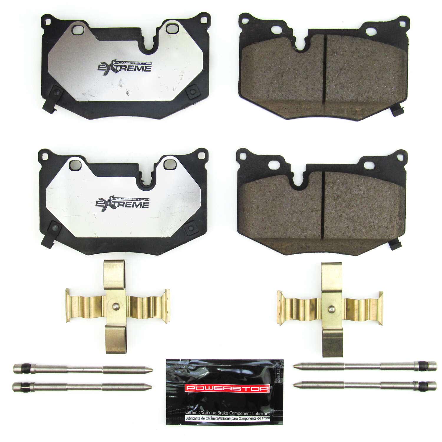 Z26 Performance Carbon-Fiber Ceramic Brake Pads with Hardware Kit