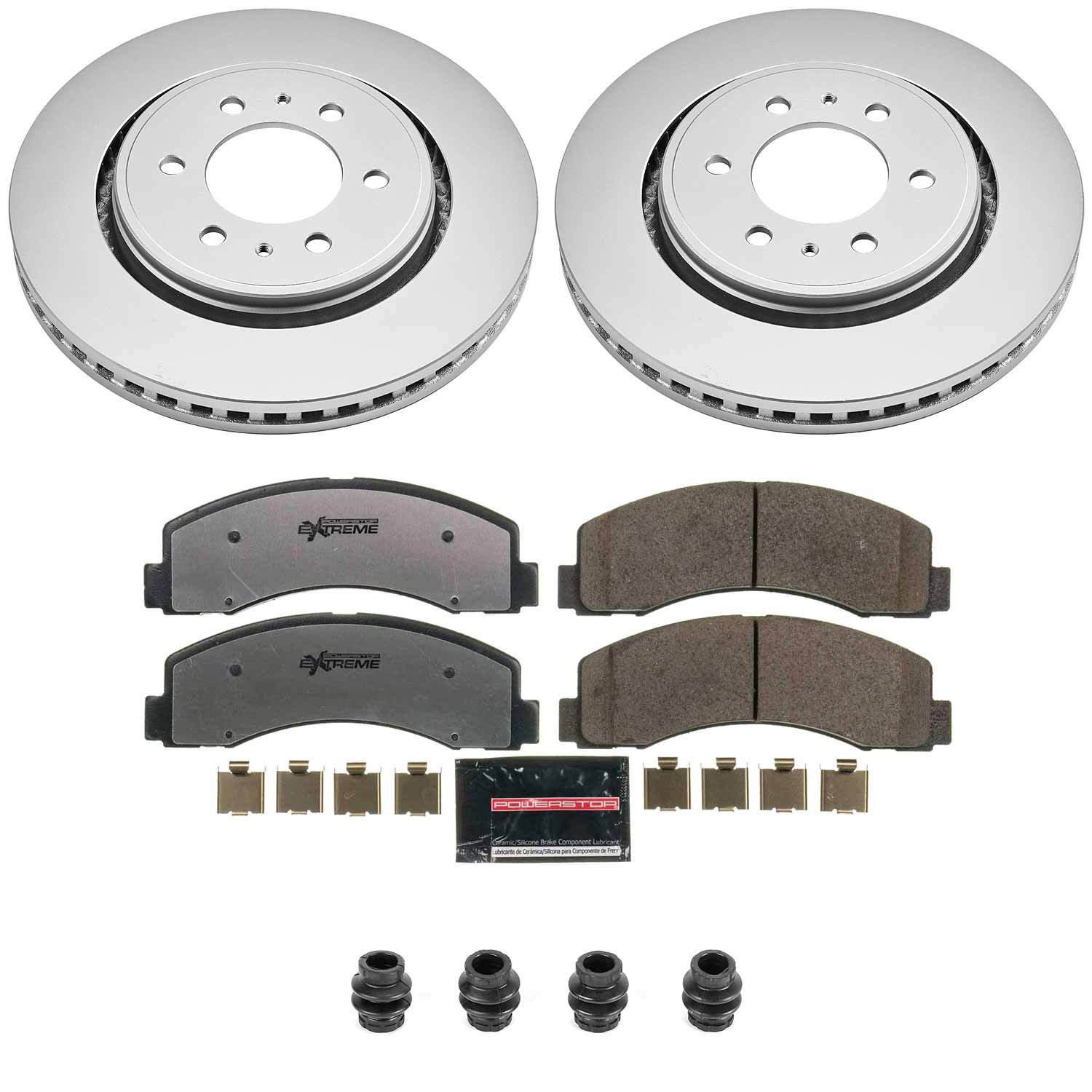 Z36 Truck & Tow Carbon-Fiber Ceramic Brake Pad and Coated Rotor Kit
