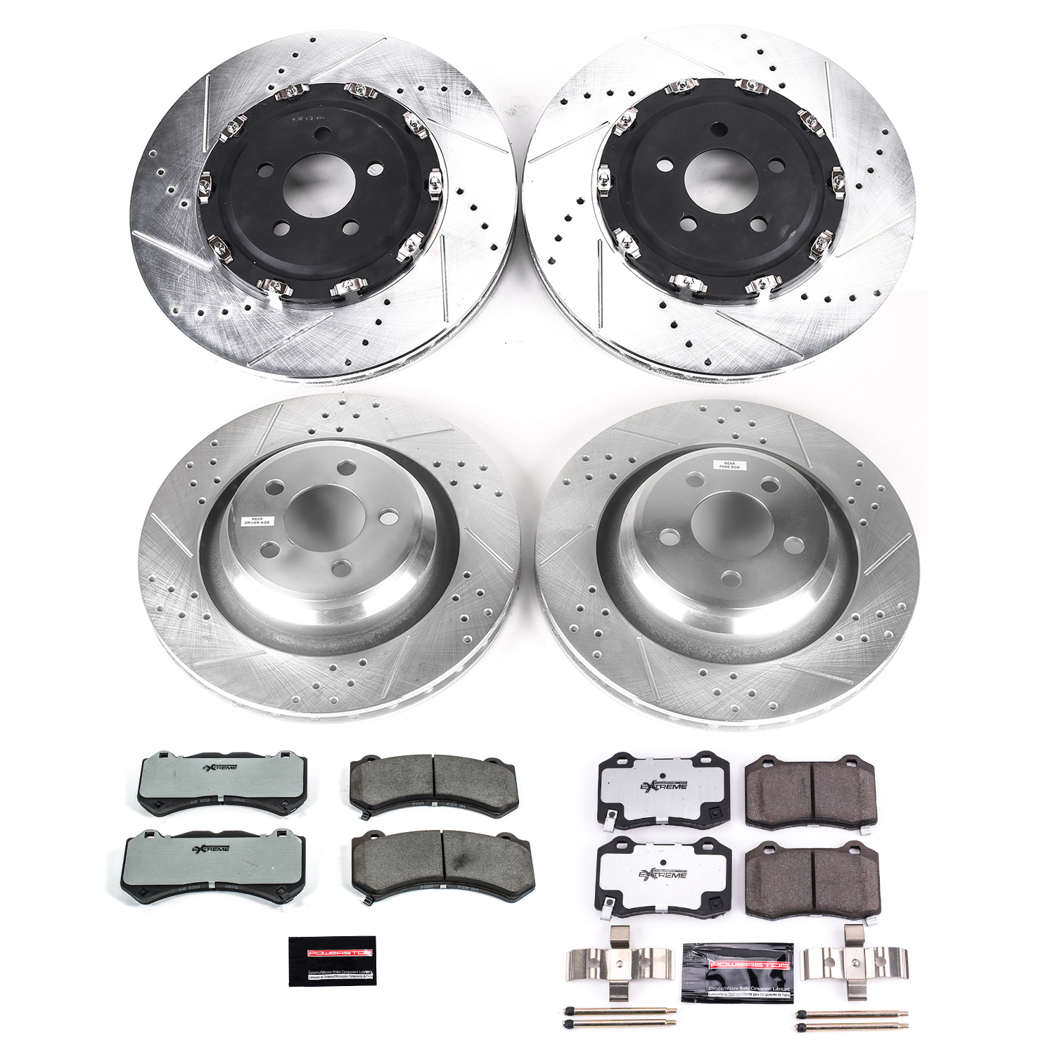 Z26 Street Performance Ceramic Brake Pad and Drilled & Slotted Rotor Kit