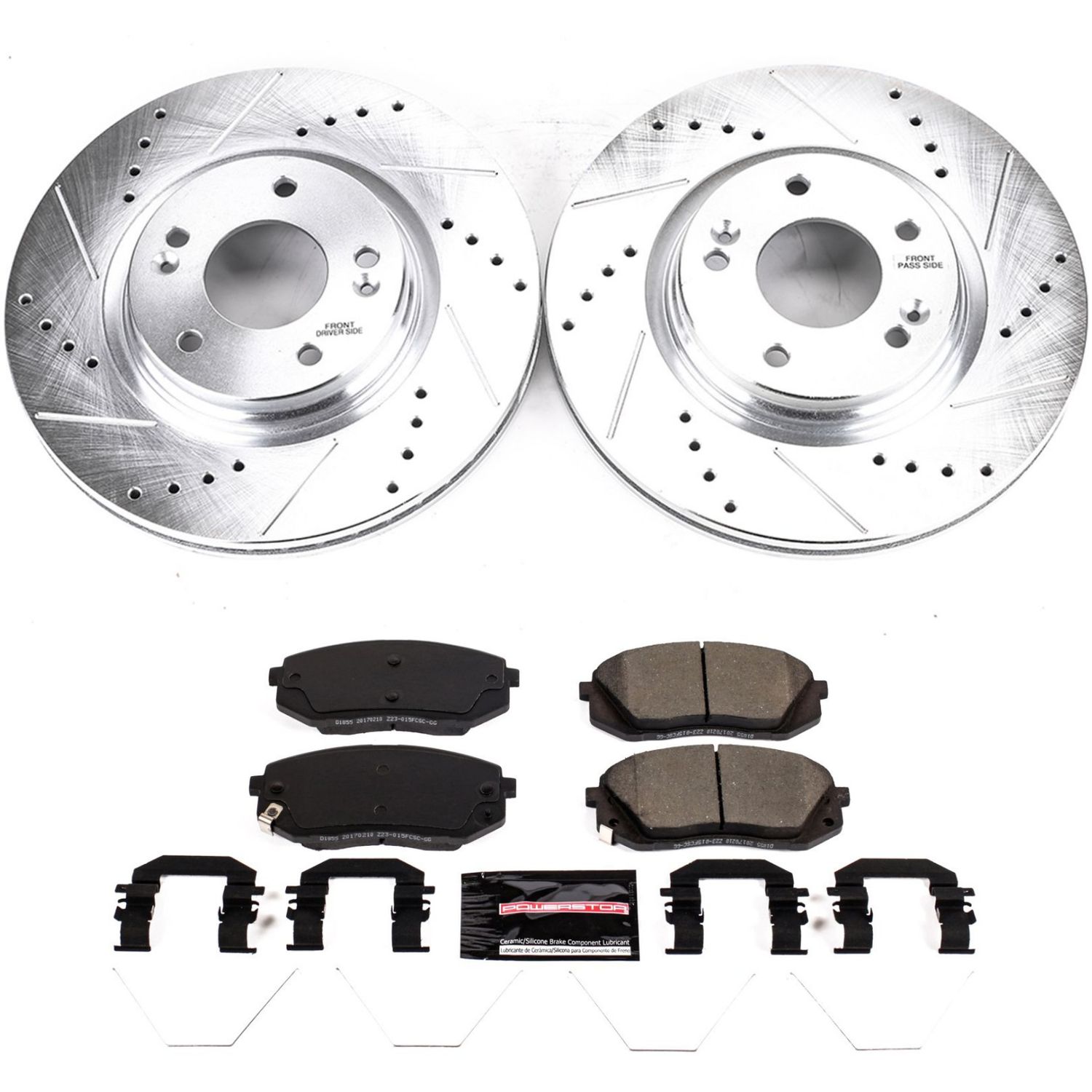 Z23 Daily Driver Carbon-Fiber Ceramic Brake Pad and Drilled & Slotted Rotor Kit