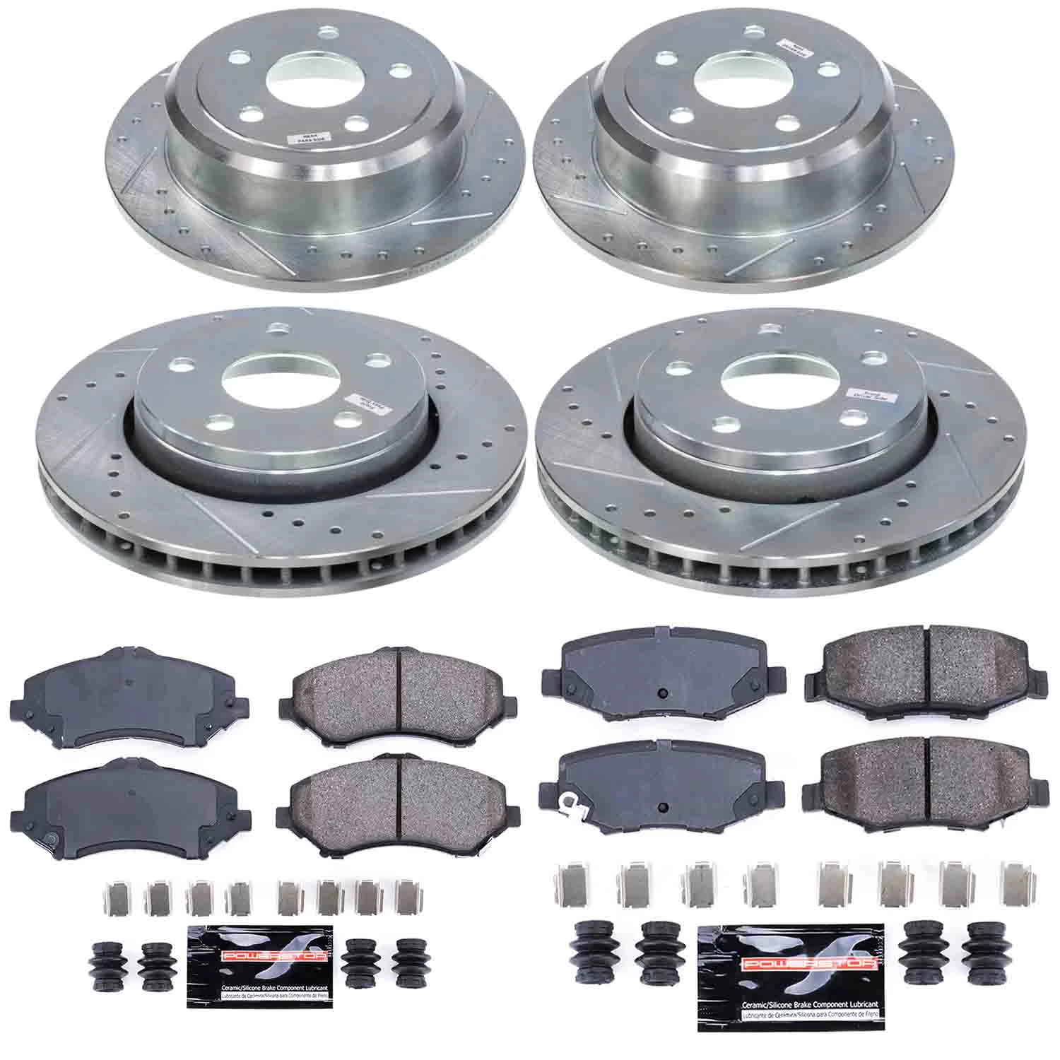 Z23 Daily Driver Carbon-Fiber Ceramic Brake Pad and Drilled & Slotted Rotor Kit