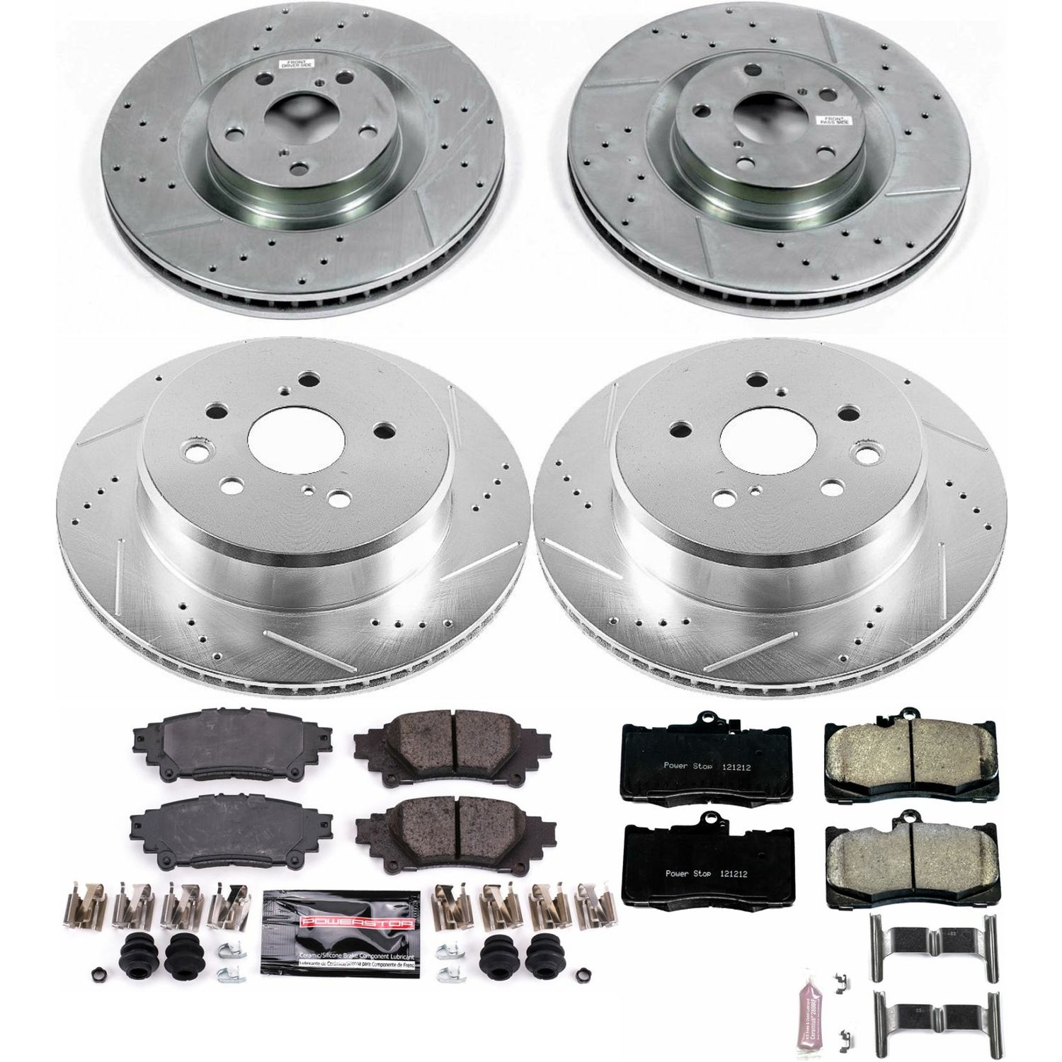 Z23 Daily Driver Carbon-Fiber Ceramic Brake Pad and Drilled & Slotted Rotor Kit