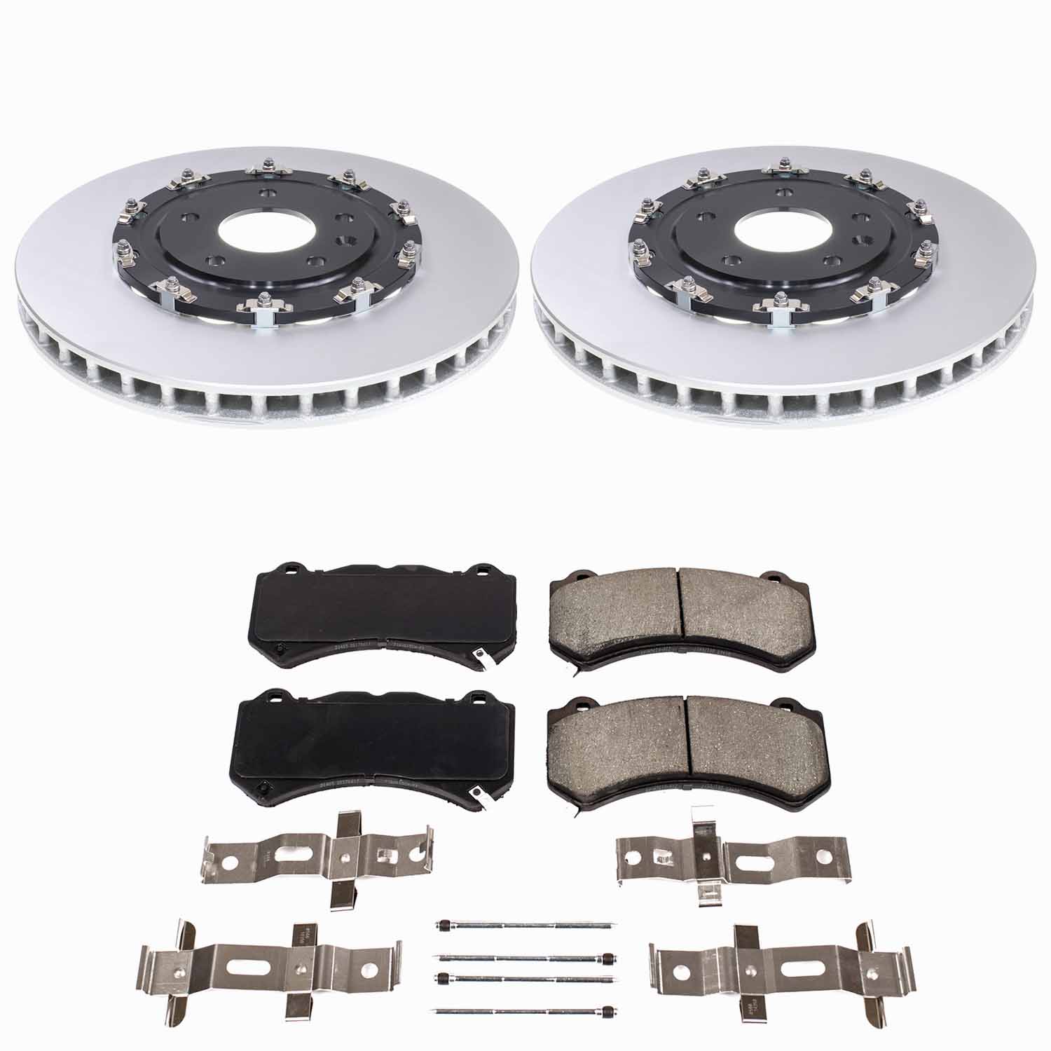 Evolution Coated Rotor And Low-Dust Ceramic Brake Pad Kit