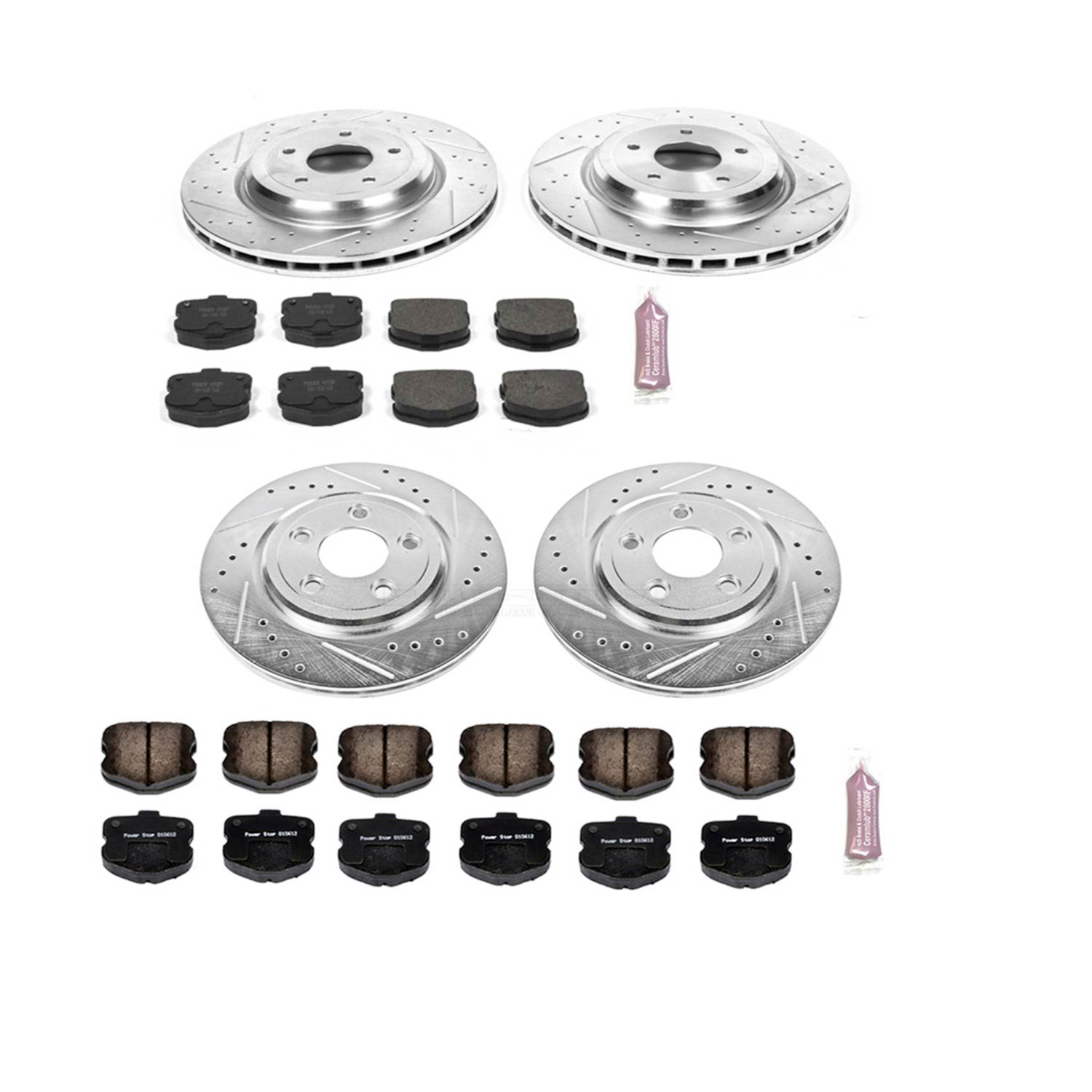 Z23 Daily Driver Carbon-Fiber Ceramic Brake Pad and Drilled & Slotted Rotor Kit