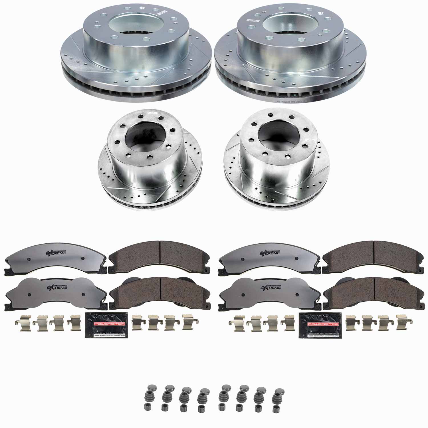 Z36 Truck and SUV Carbon-Fiber Ceramic Brake Pad and Drilled & Slotted Rotor Kit