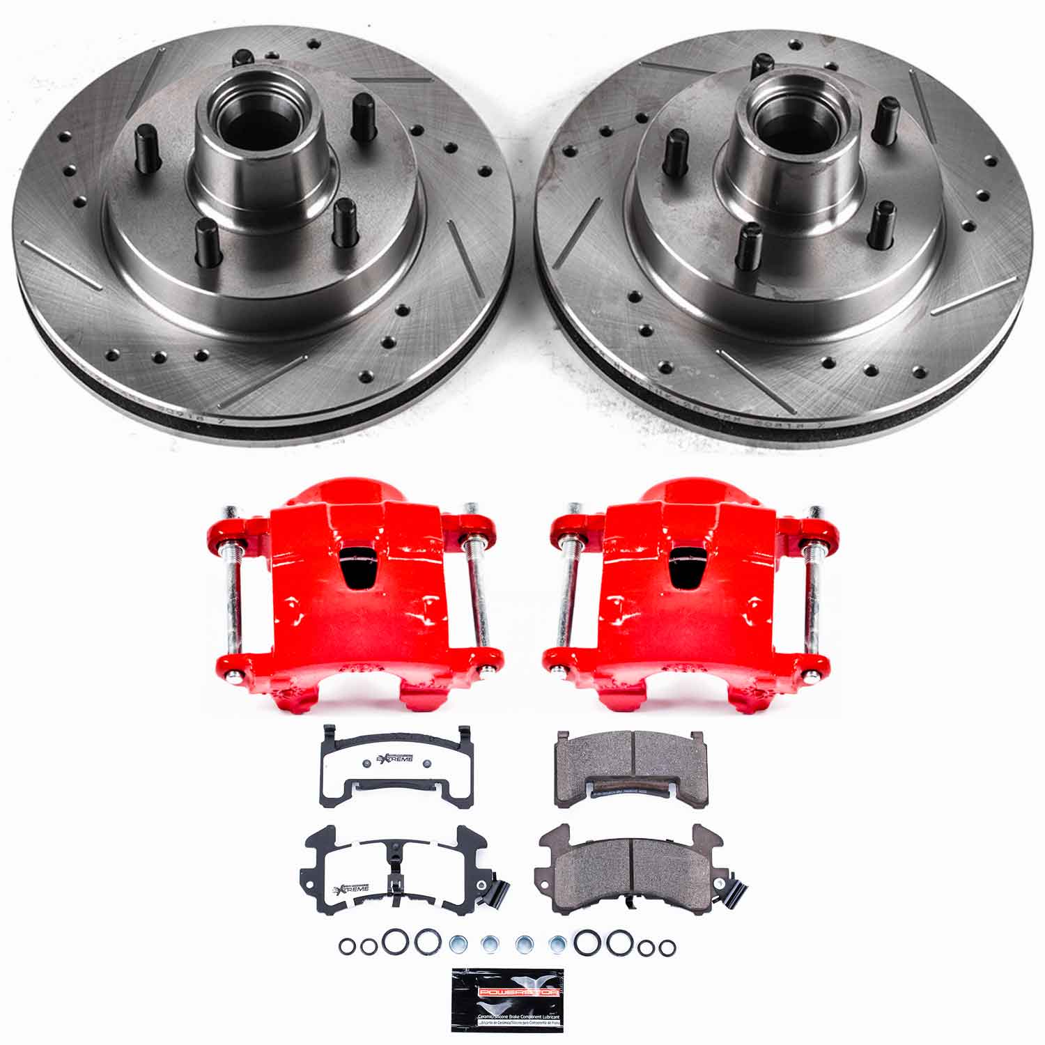 Z26 Street Performance Ceramic Brake Pad, Drilled Slotted Rotor, and Caliper Kit