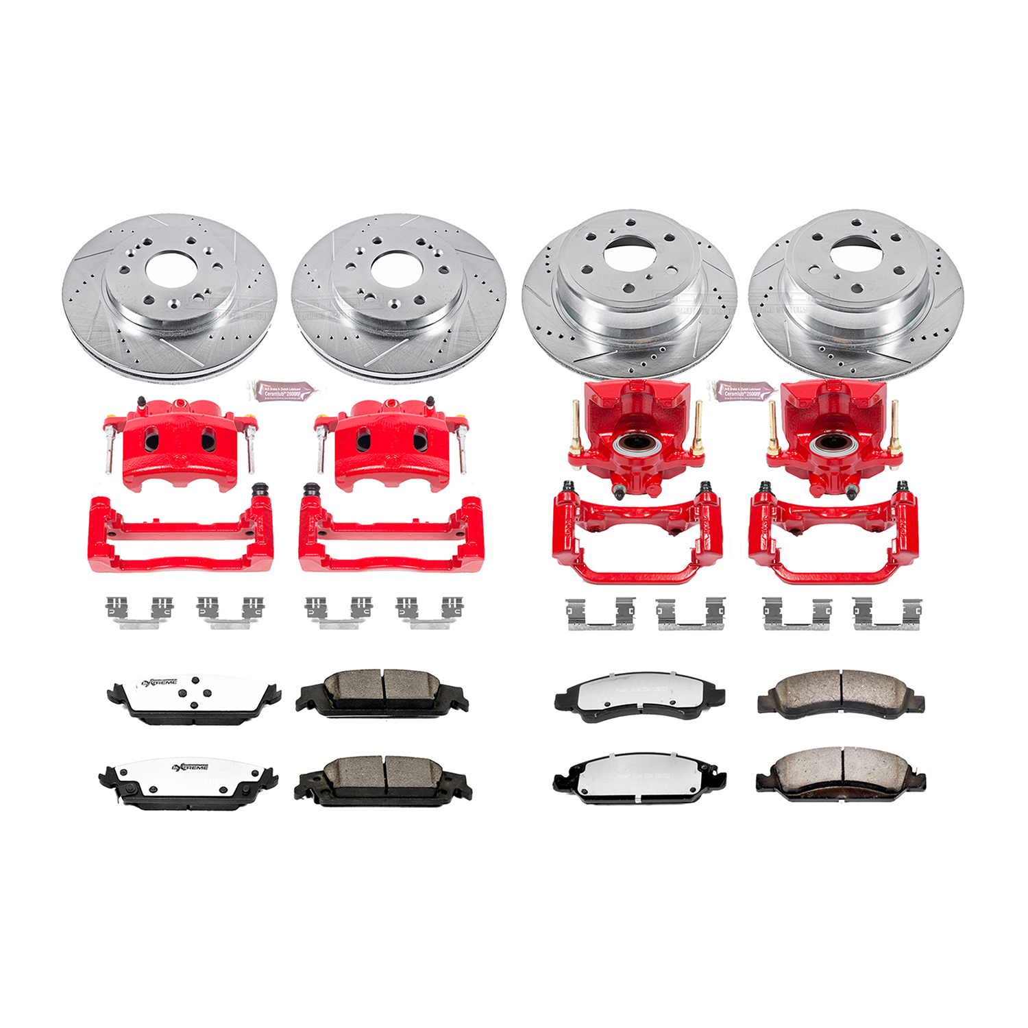 Z36 Truck and SUV Ceramic Brake Pad, Drilled & Slotted Rotor, and Caliper Kit