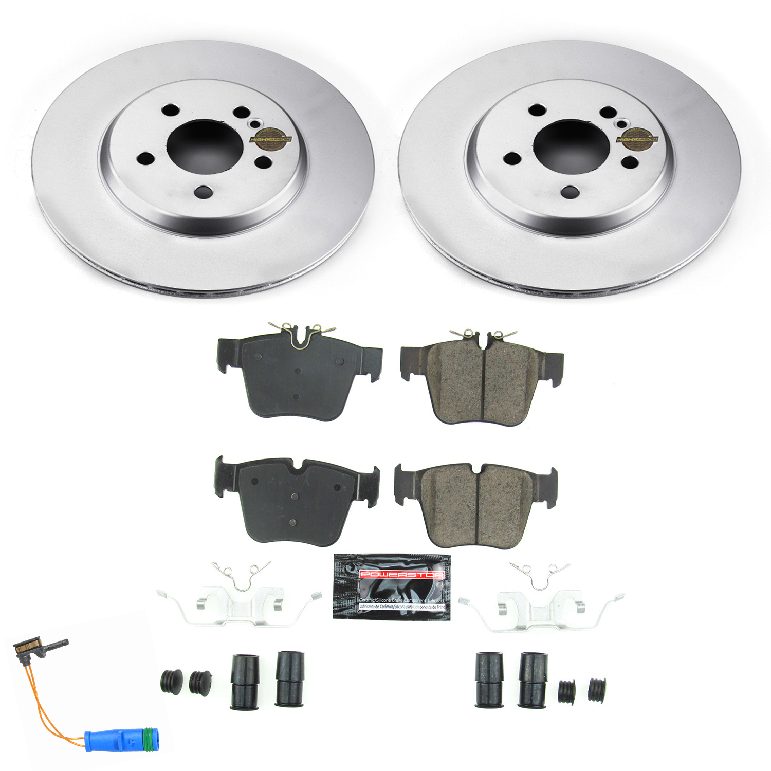 Evolution Coated Rotor And Carbon-Fiber Ceramic Brake Pad Kit