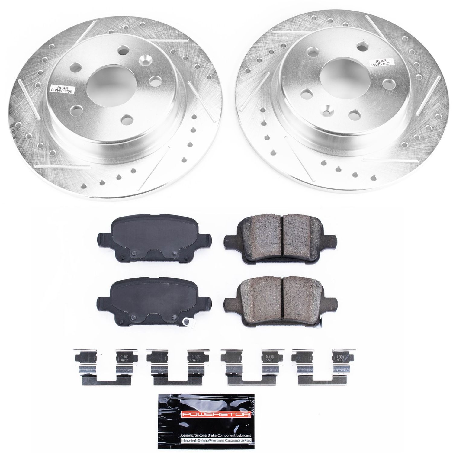 Z23 Daily Driver Carbon-Fiber Ceramic Brake Pad and Drilled & Slotted Rotor Kit
