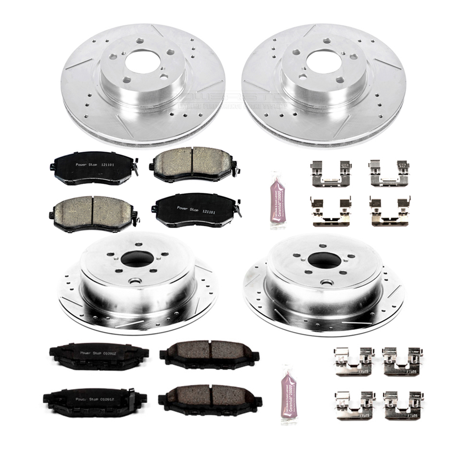 Z23 Daily Driver Carbon-Fiber Ceramic Brake Pad and Drilled & Slotted Rotor Kit