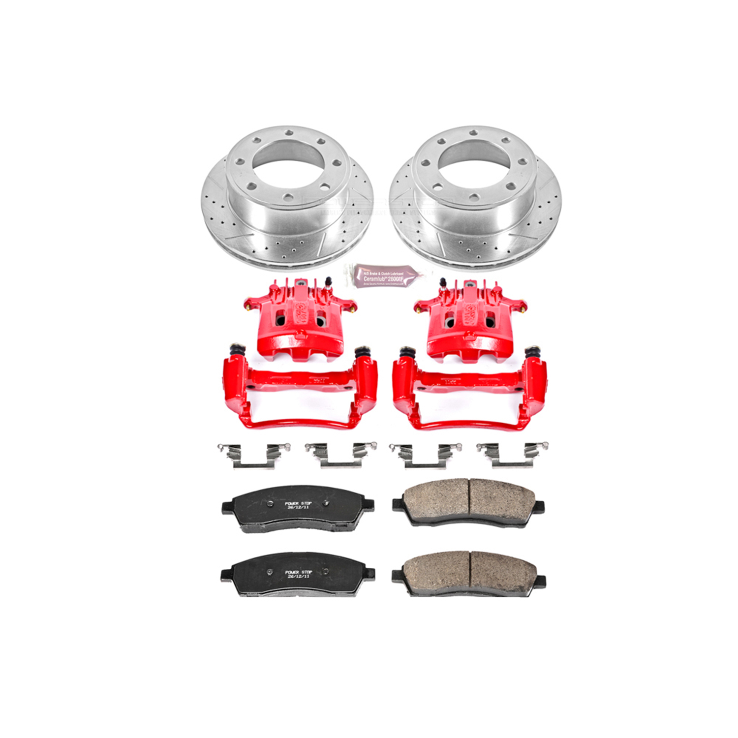 Z23 Daily Driver Carbon-Fiber Ceramic Pads Drilled & Slotted Rotor & Caliper Kit