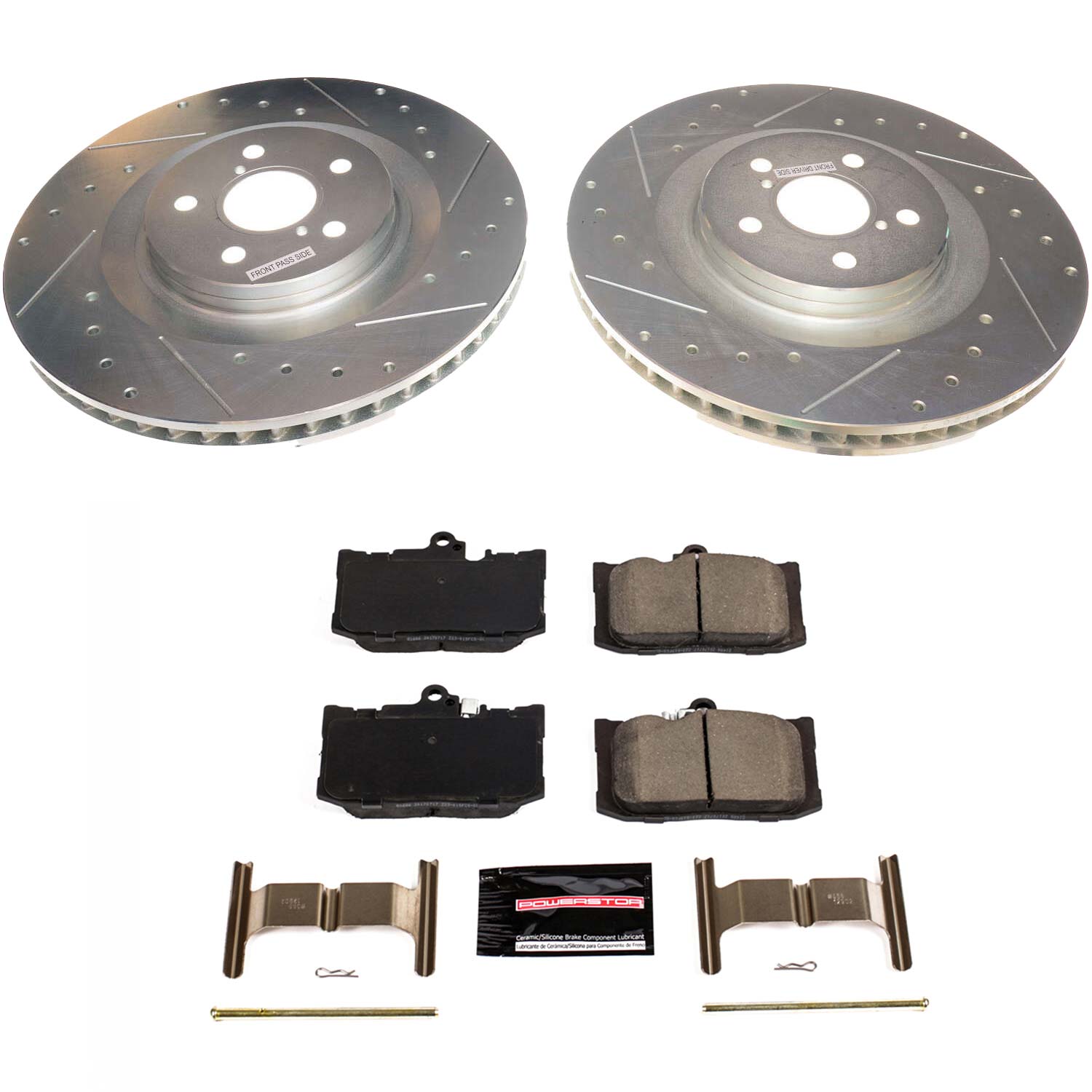 Z23 Daily Driver Carbon-Fiber Ceramic Brake Pad and Drilled & Slotted Rotor Kit