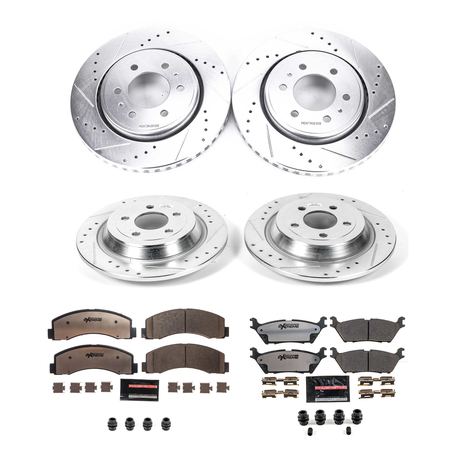 Z36 Truck and SUV Carbon-Fiber Ceramic Brake Pad and Drilled & Slotted Rotor Kit