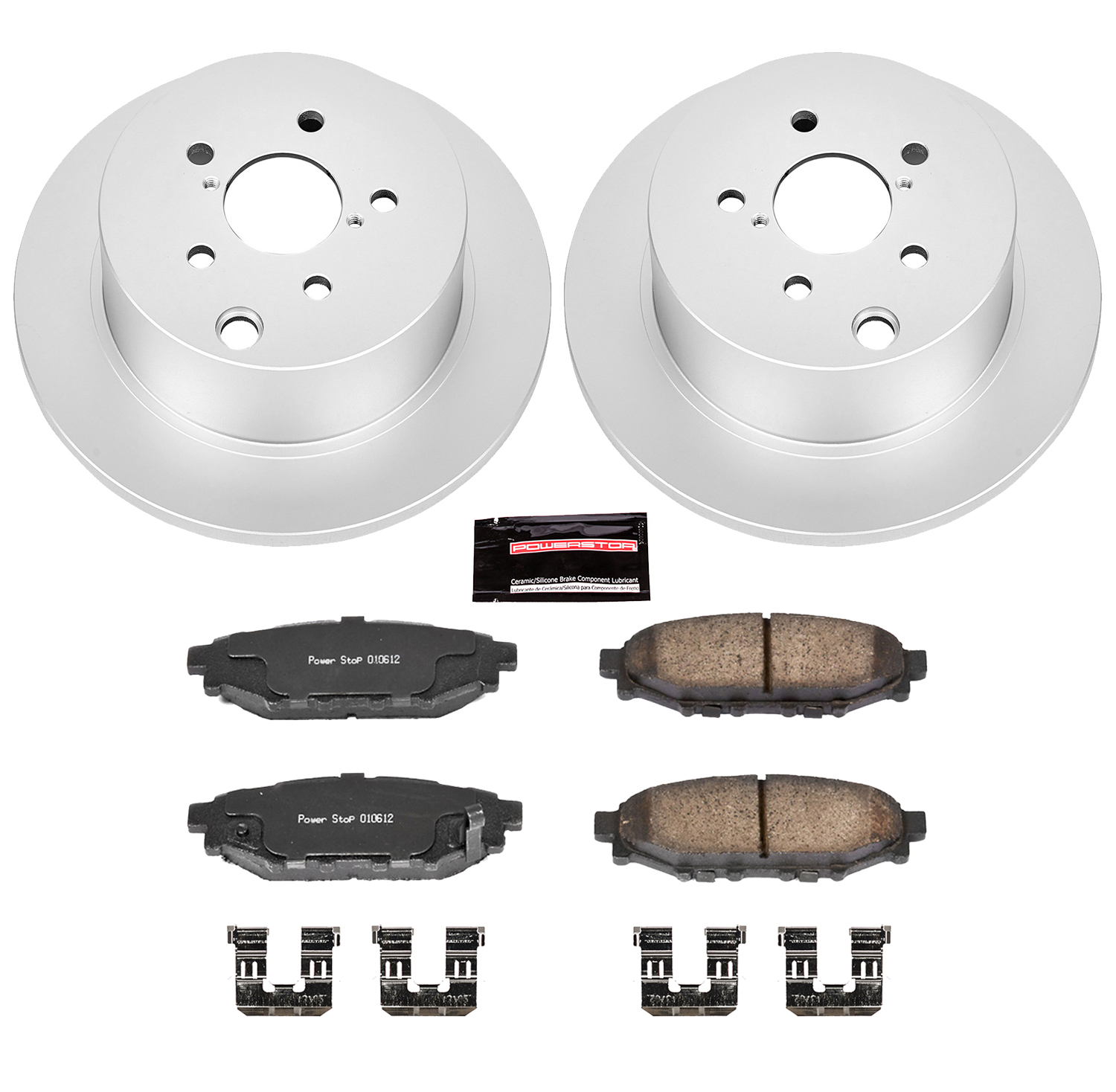 Evolution Coated Rotor And Low-Dust Ceramic Brake Pad Kit