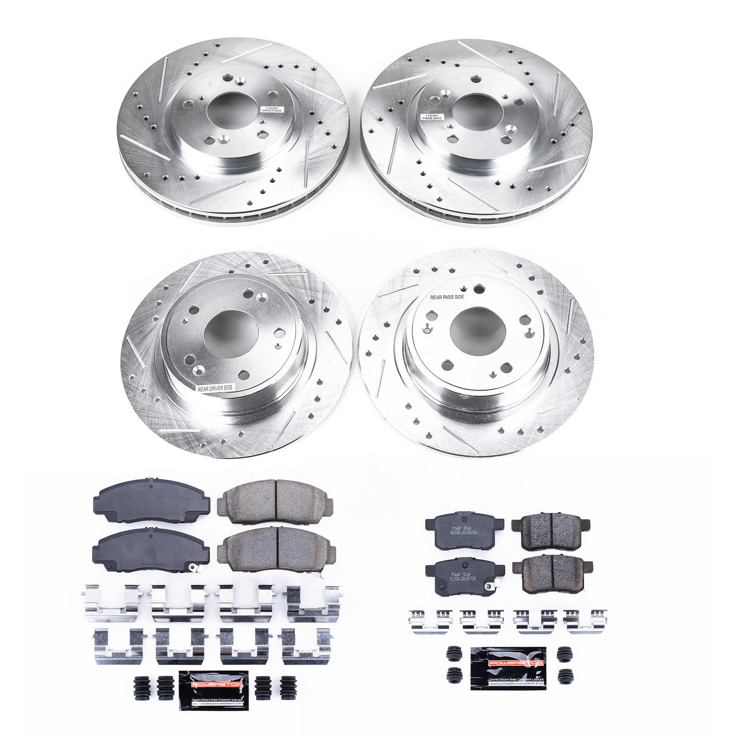 Z23 Daily Driver Carbon-Fiber Ceramic Brake Pad and Drilled & Slotted Rotor Kit