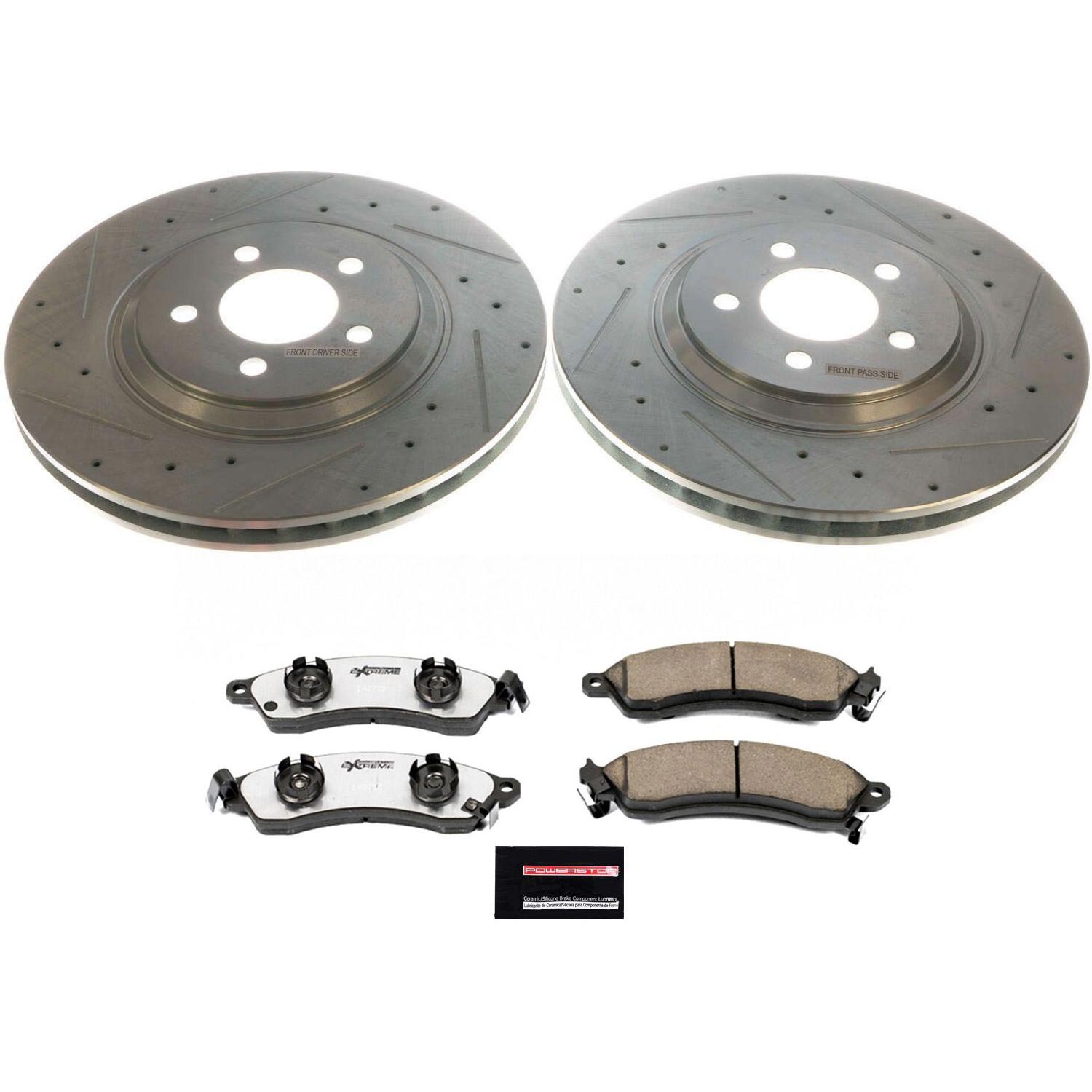 Z26 Street Performance Ceramic Brake Pad and Drilled & Slotted Rotor Kit