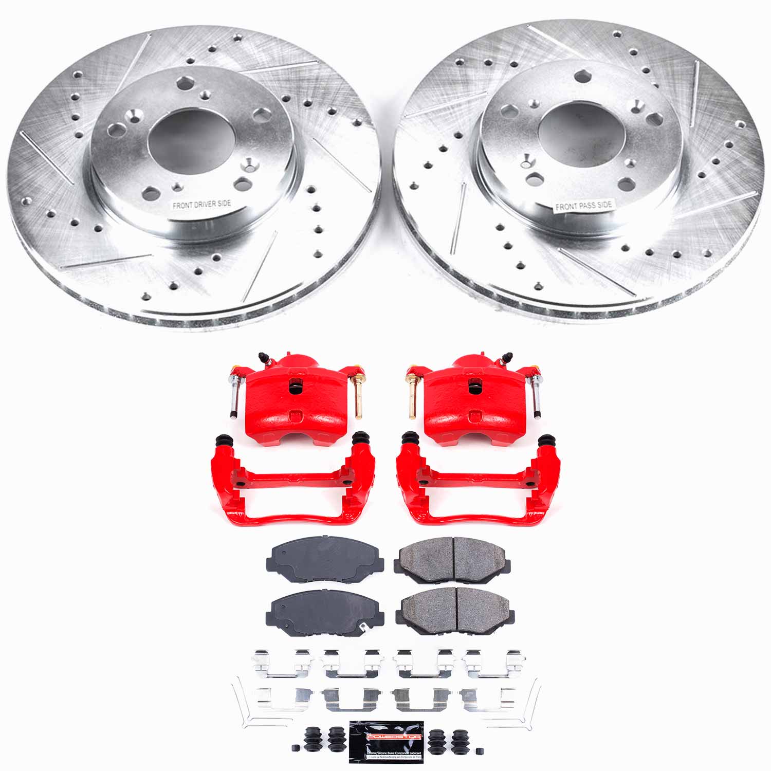 Z23 Daily Driver Carbon-Fiber Ceramic Pads Drilled & Slotted Rotor & Caliper Kit