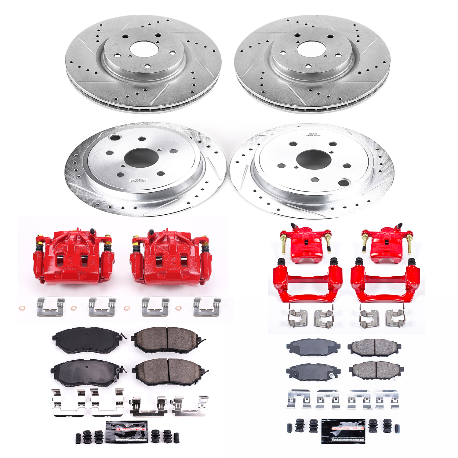 Z23 Daily Driver Carbon-Fiber Ceramic Pads Drilled & Slotted Rotor & Caliper Kit