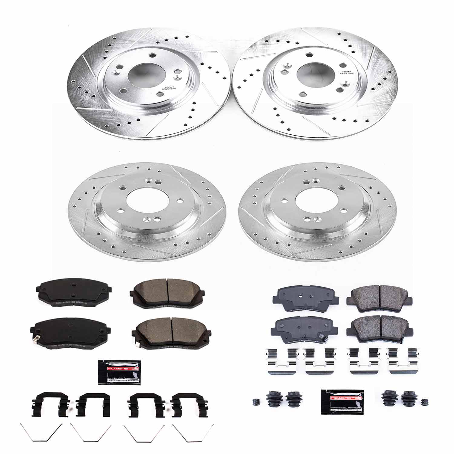 Z23 Daily Driver Carbon-Fiber Ceramic Brake Pad and Drilled & Slotted Rotor Kit