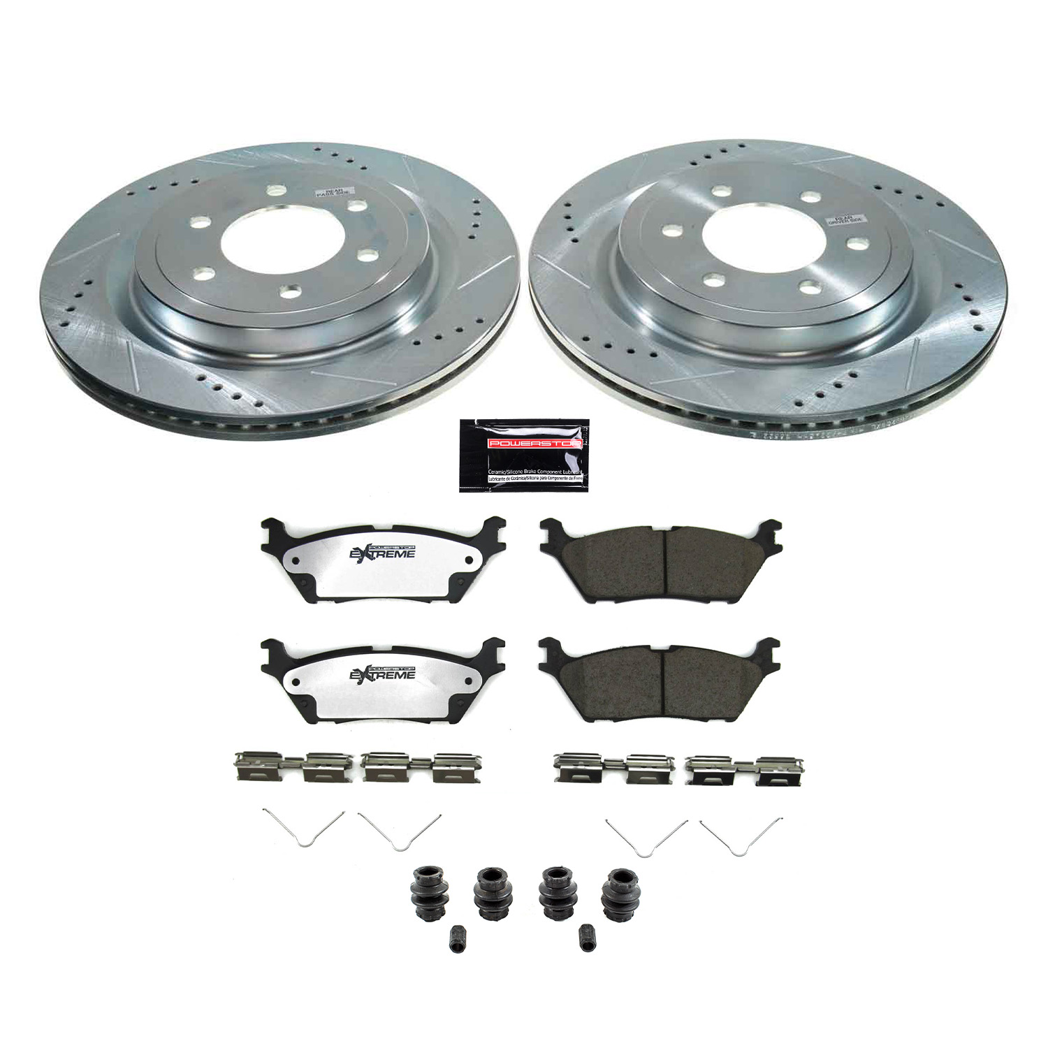 Z36 Truck and SUV Carbon-Fiber Ceramic Brake Pad and Drilled & Slotted Rotor Kit
