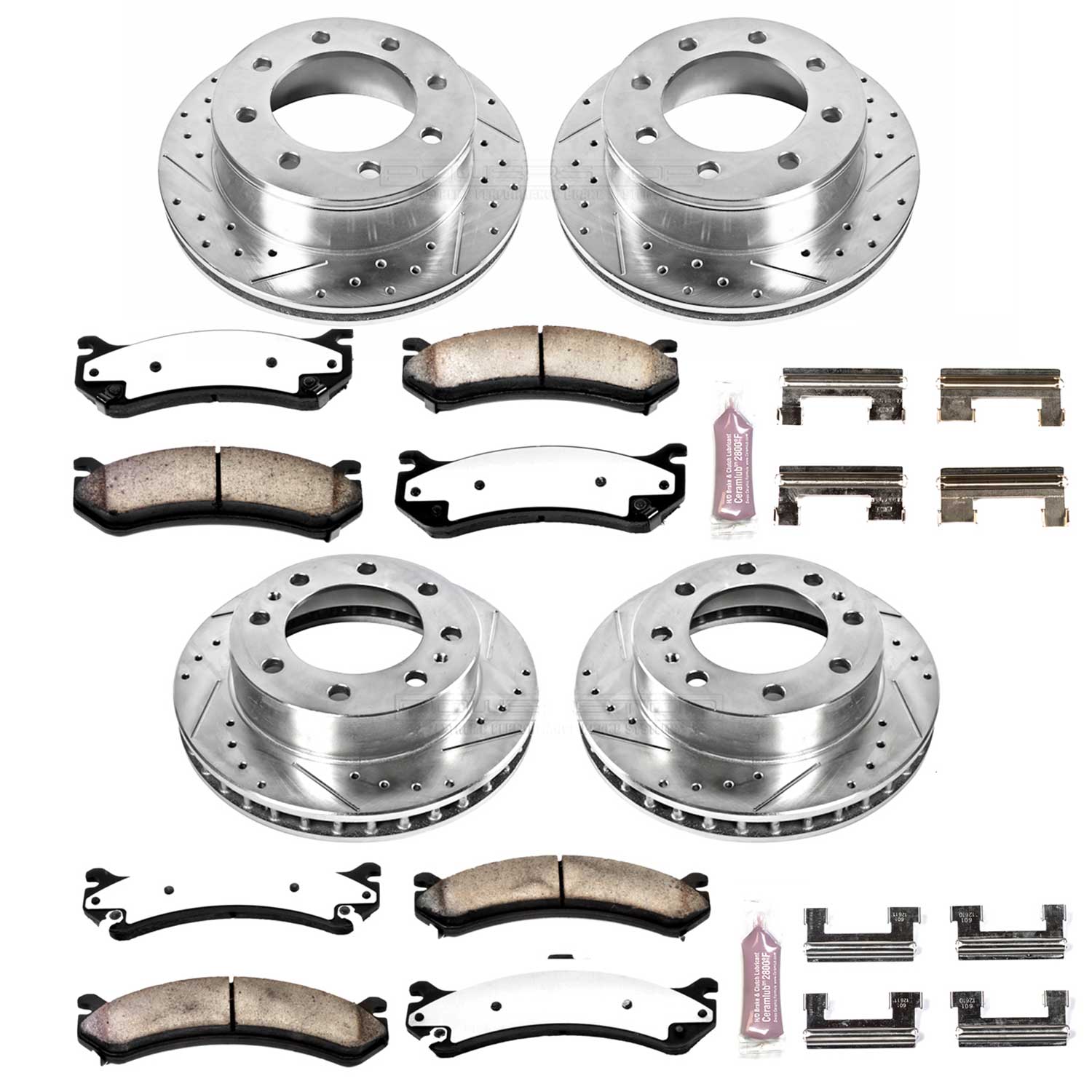 Z36 Truck and SUV Carbon-Fiber Ceramic Brake Pad and Drilled & Slotted Rotor Kit
