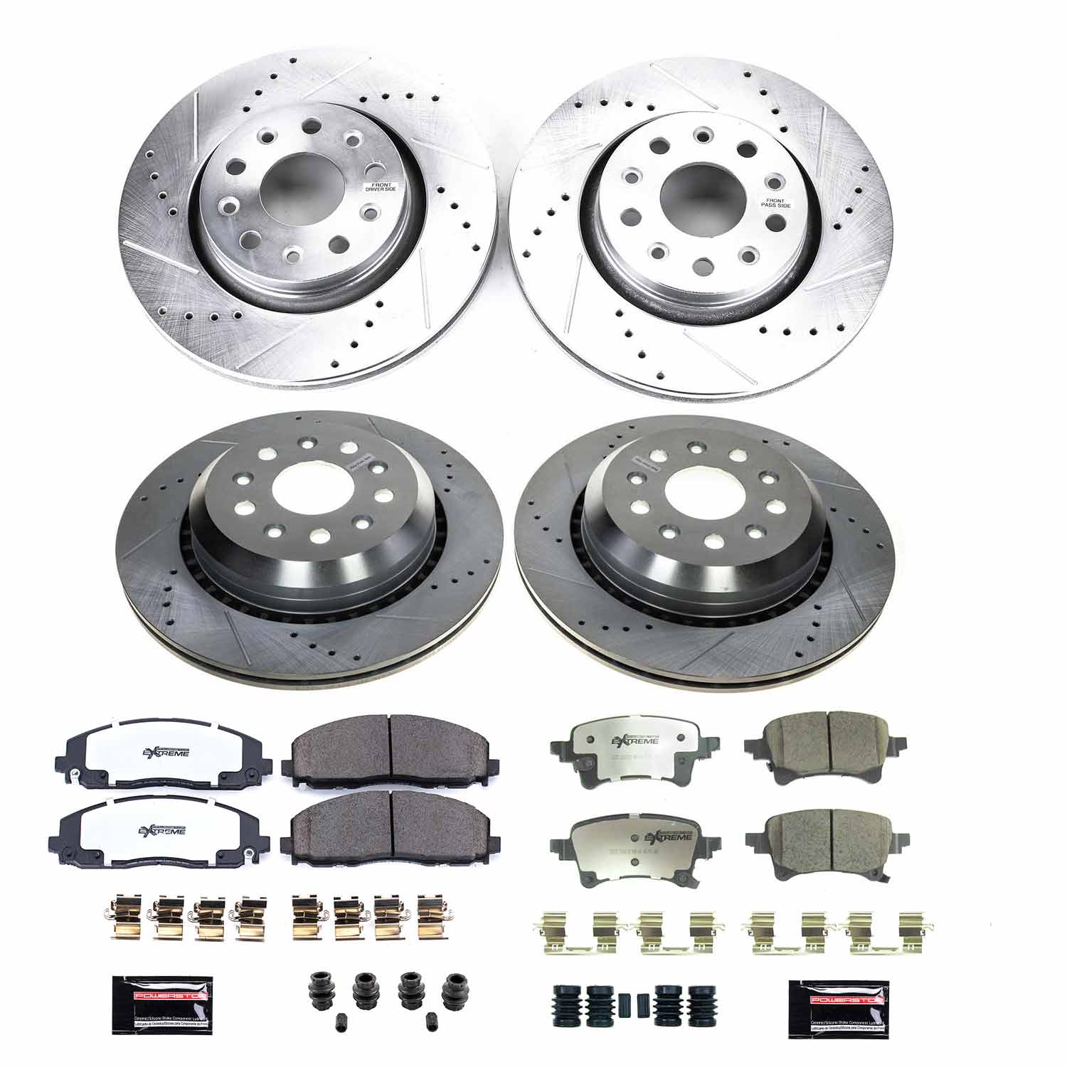 Z36 Truck and SUV Carbon-Fiber Ceramic Brake Pad and Drilled & Slotted Rotor Kit