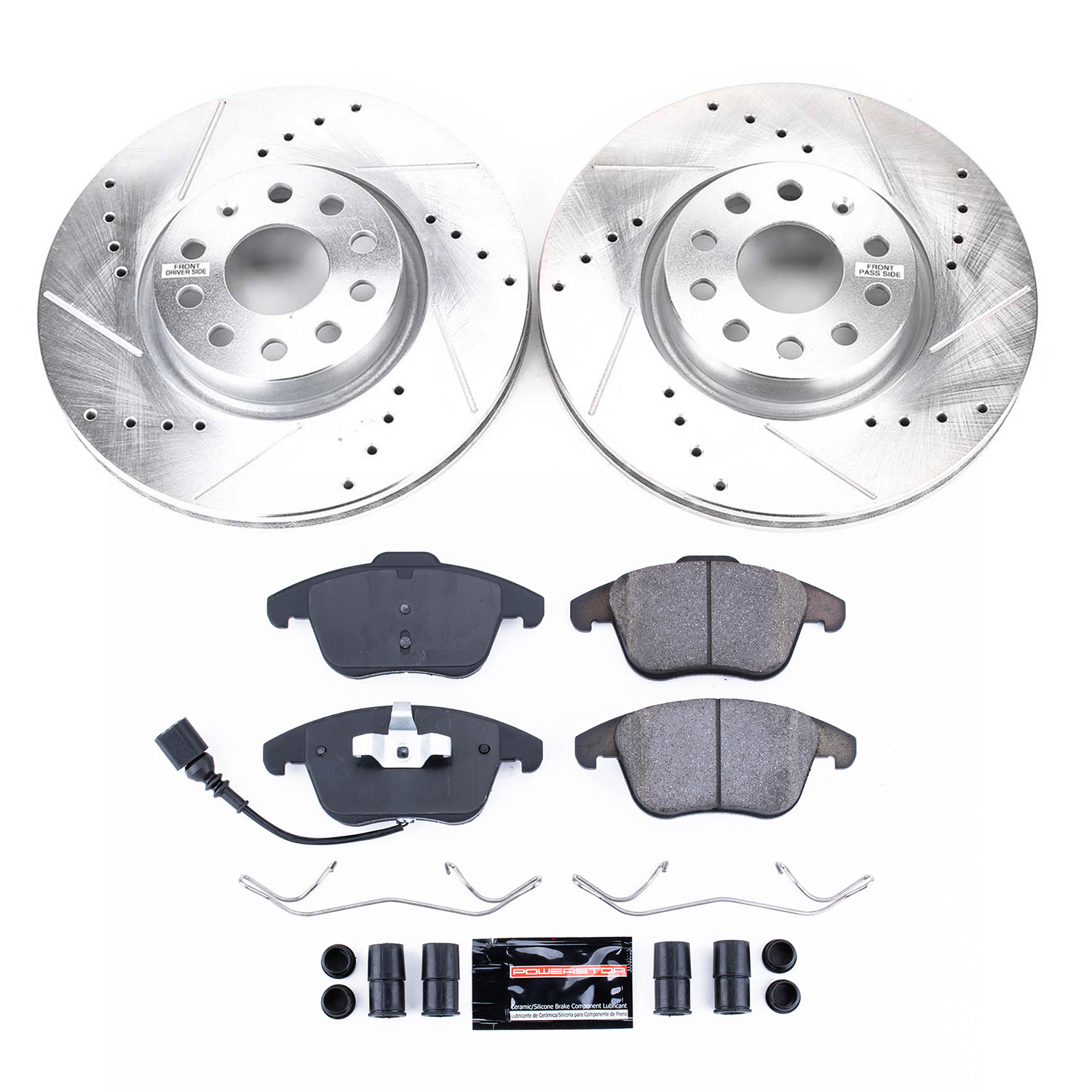 Z23 Daily Driver Carbon-Fiber Ceramic Brake Pad and Drilled & Slotted Rotor Kit