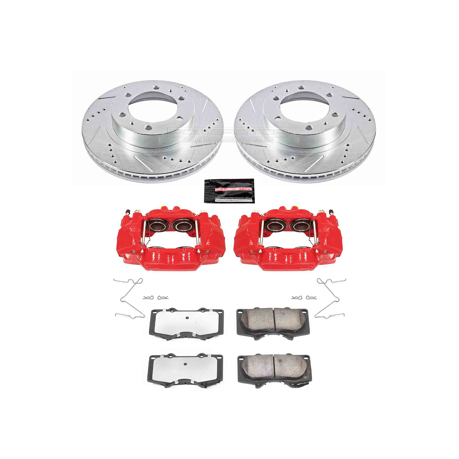 Z36 Truck and SUV Ceramic Brake Pad, Drilled & Slotted Rotor, and Caliper Kit